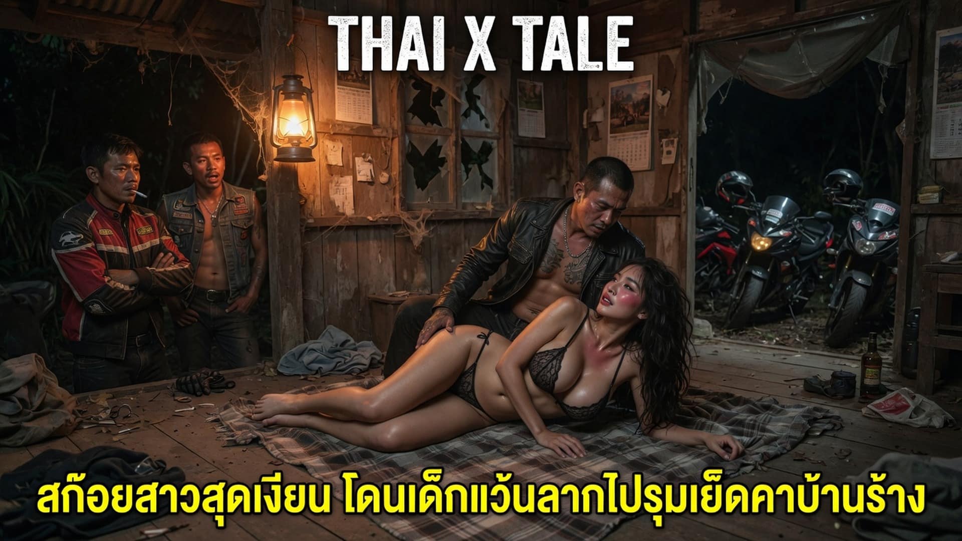สก๊อยสาวสุดเงี่ยน โดนเด็กแว้นลากไปรุมเย็ดคาบ้านร้าง