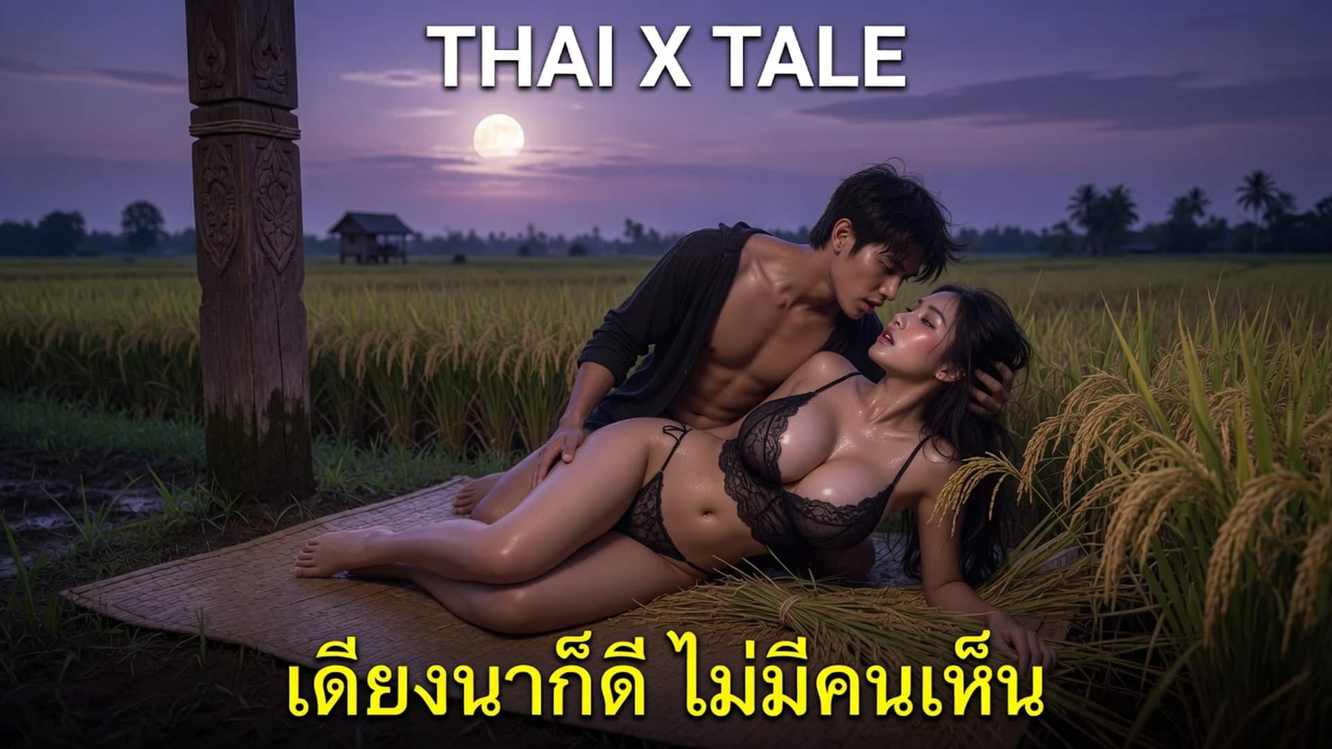 เถียงนาก็ดี ไม่มีคนเห็น นัดเย็ดเด็กแว้น ควยใหญ่ ร้องลั่นทุ่ง