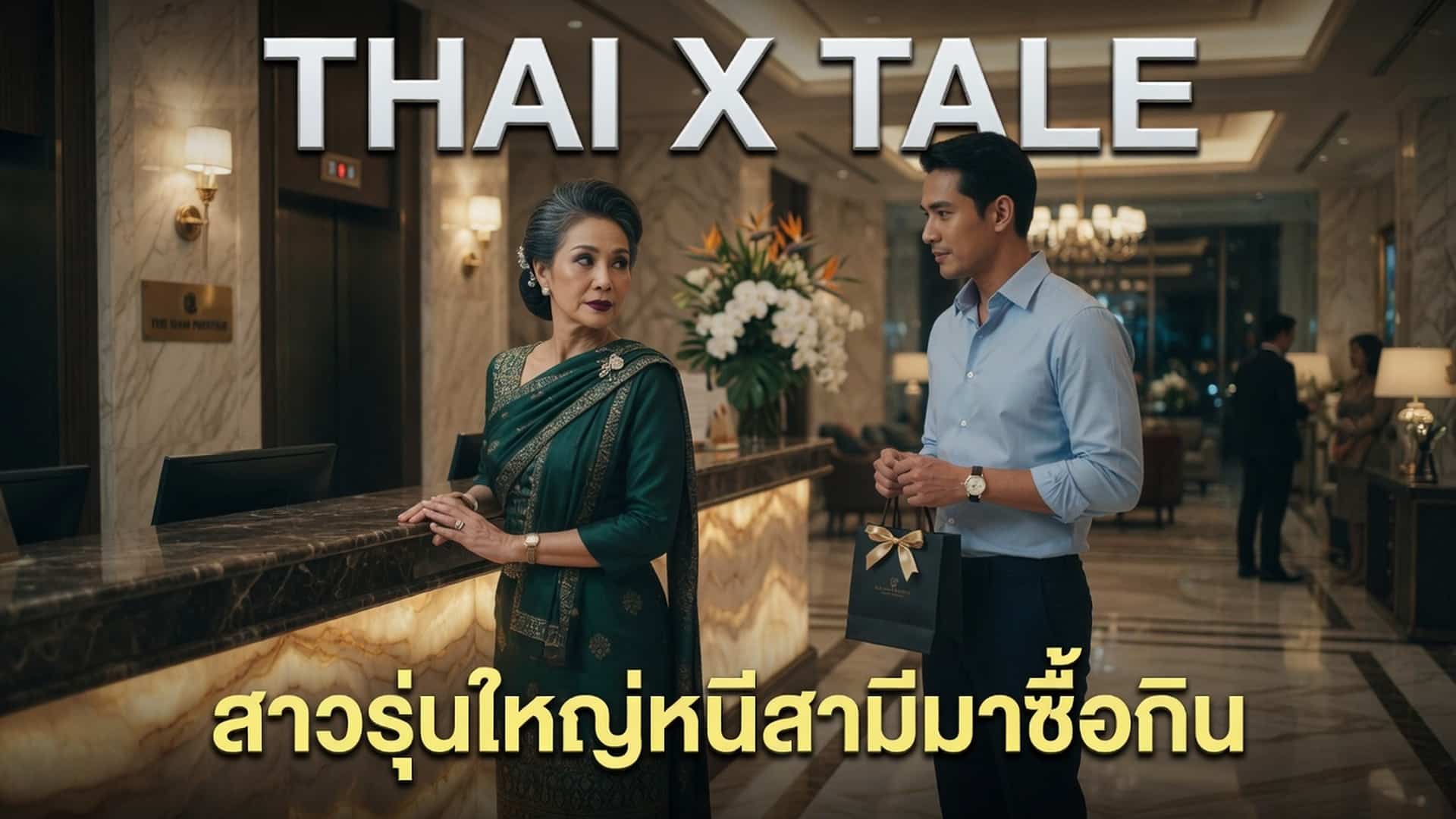 สาวรุ่นใหญ่หนีสามีมาซื้อกิน