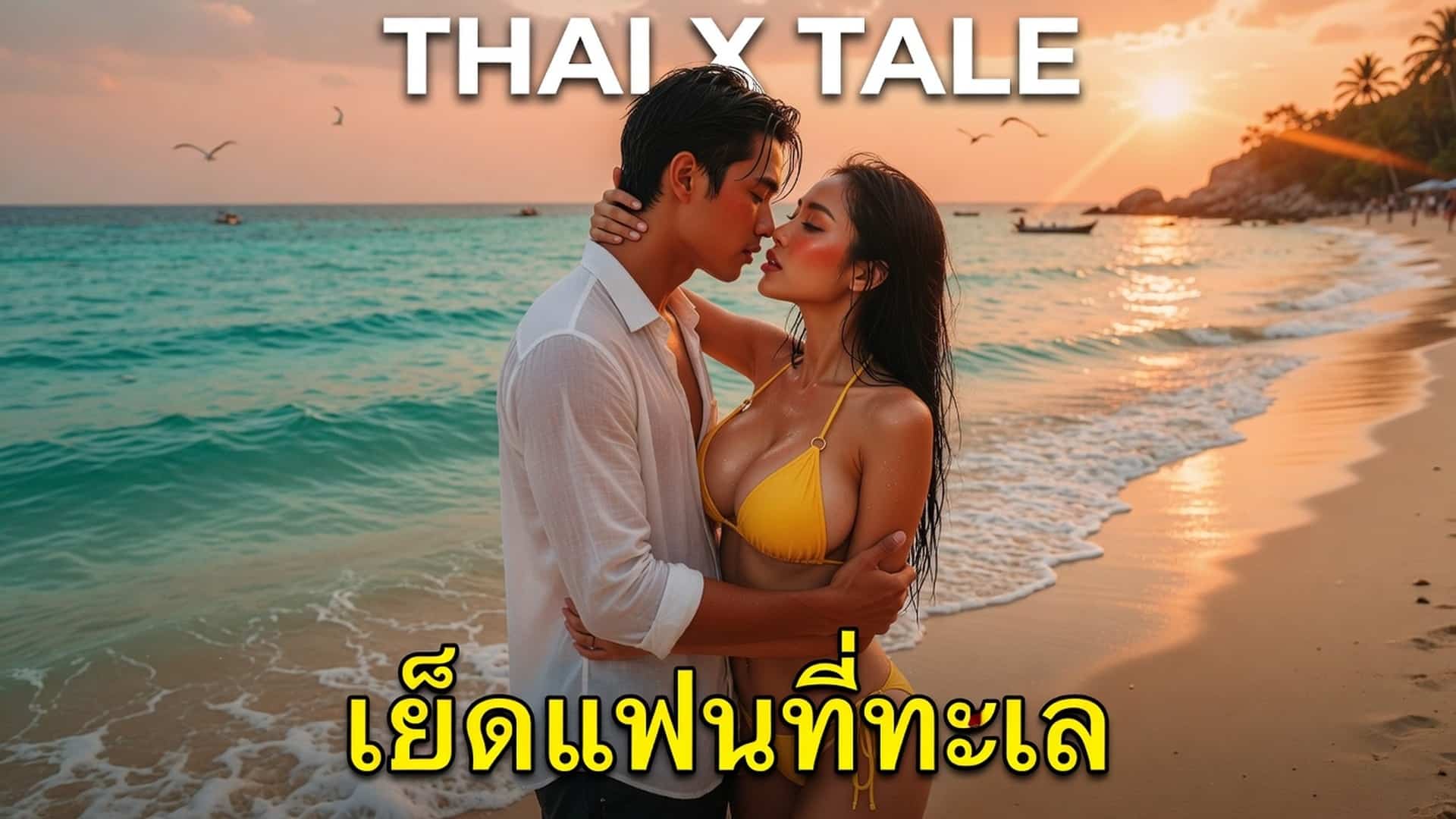 เรื่องเสียว เย็ดแฟนที่ทะเล | ThaiXTale