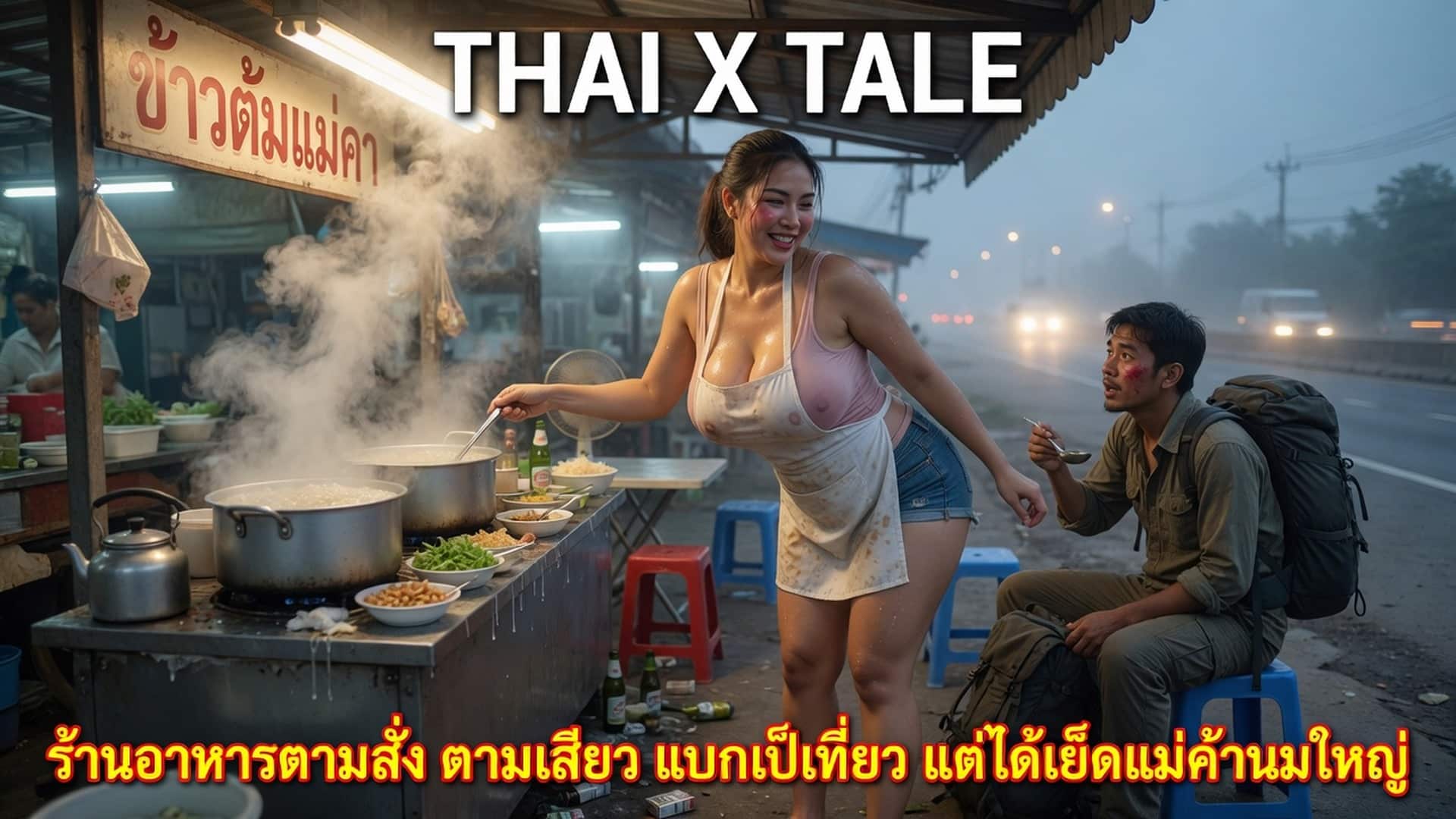 ร้านอาหารตามสั่ง ตามเสียว แบกเป้เที่ยว แต่ได้เย็ดแม่ค้านมใหญ่ หีชมพู