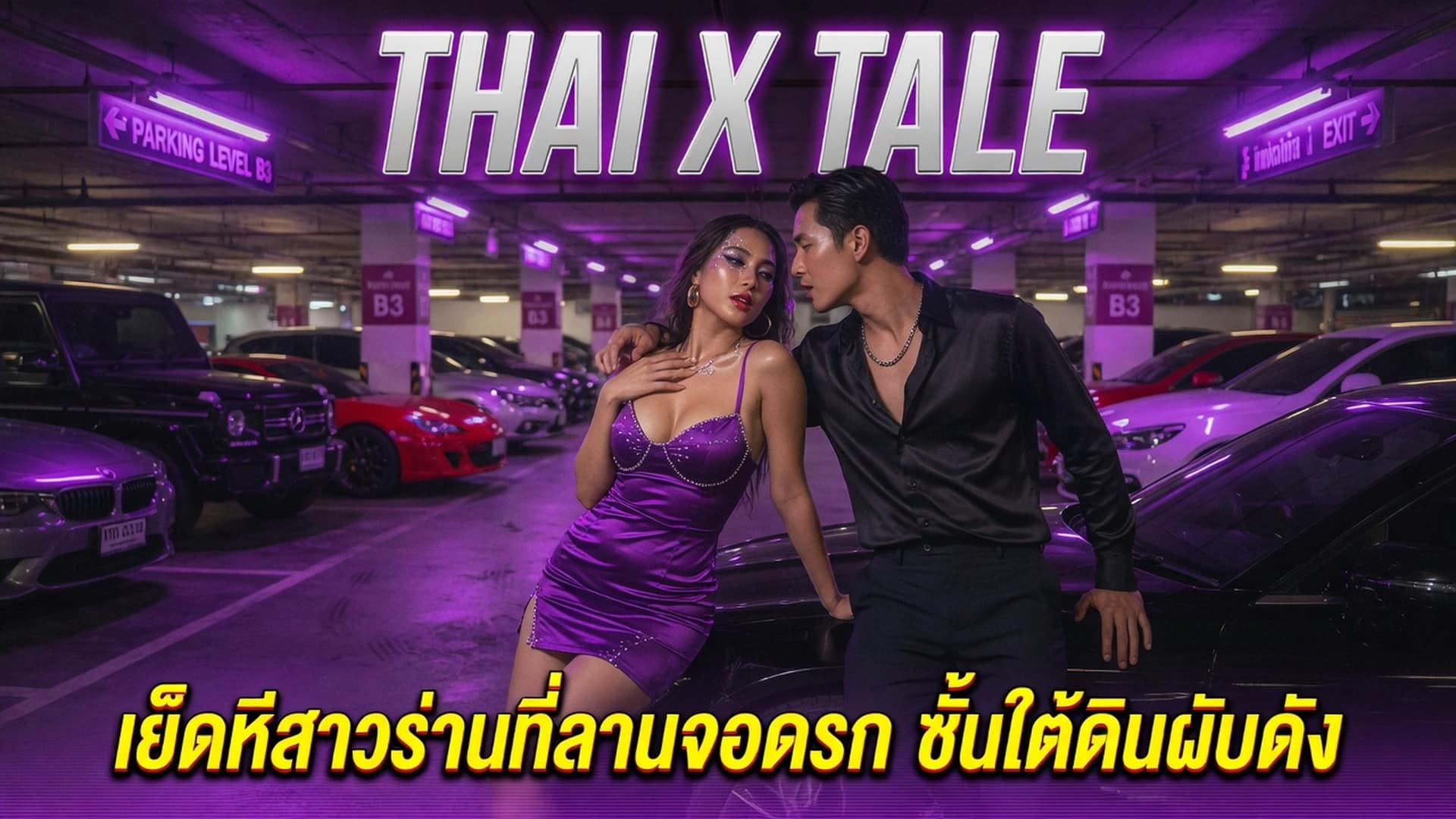 เย็ดหีสาวร่านที่ลานจอดรถ ชั้นใต้ดินผับดัง