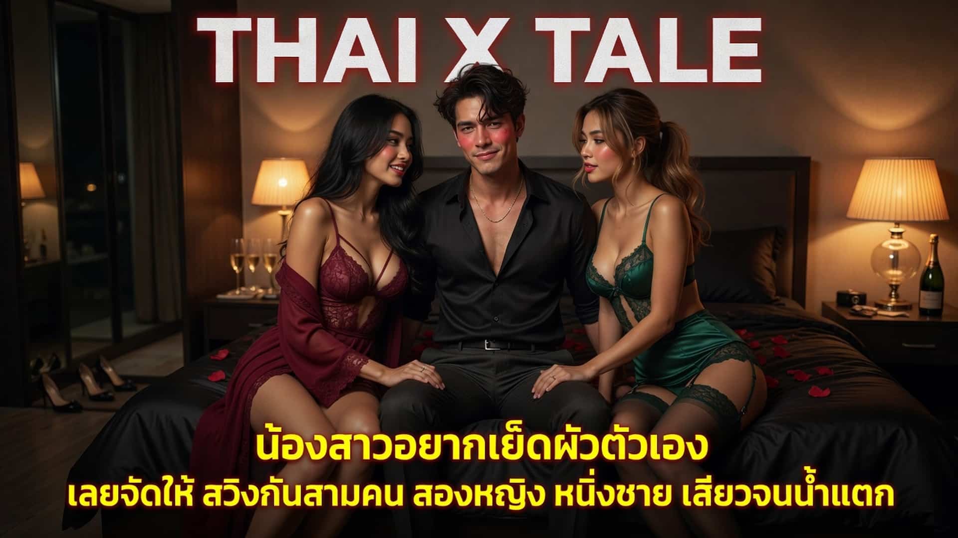 น้องสาวอยากเย็ดผัวตัวเอง เลยจัดให้ สวิงกันสามคน สองหญิง หนึ่งชาย เสียวจนน้ำแตก