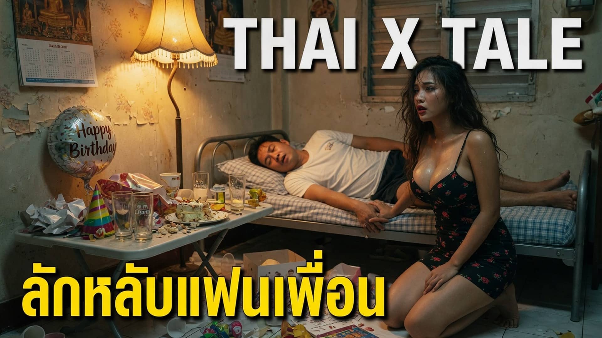 ลักหลับแฟนเพื่อน เมานอนข้างๆ กัน แต่ไม่ได้ตั้งใจนะ แค่ควยใหญ่เลยลองดู