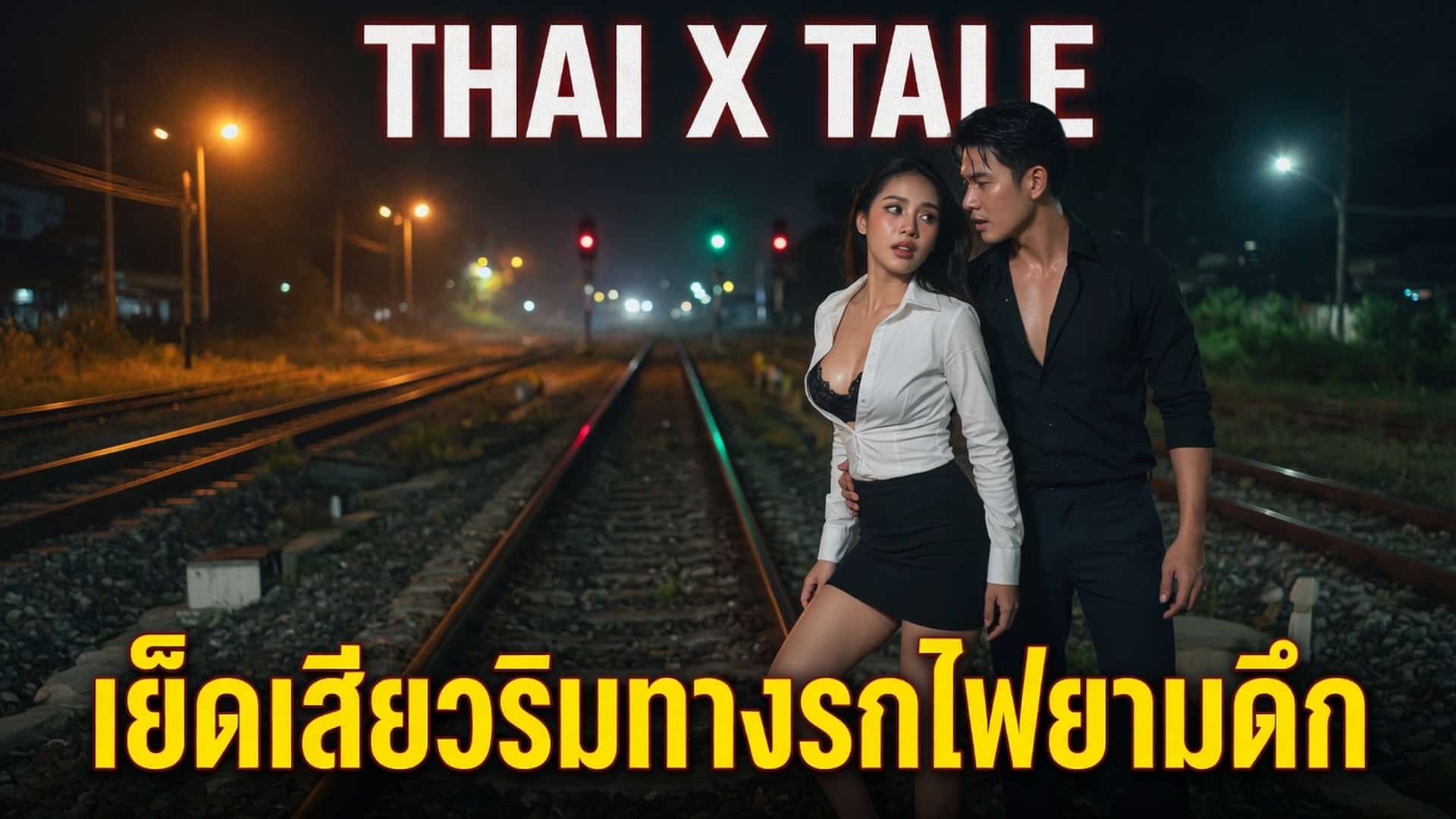 เย็ดเสียวริมทางรถไฟยามดึก