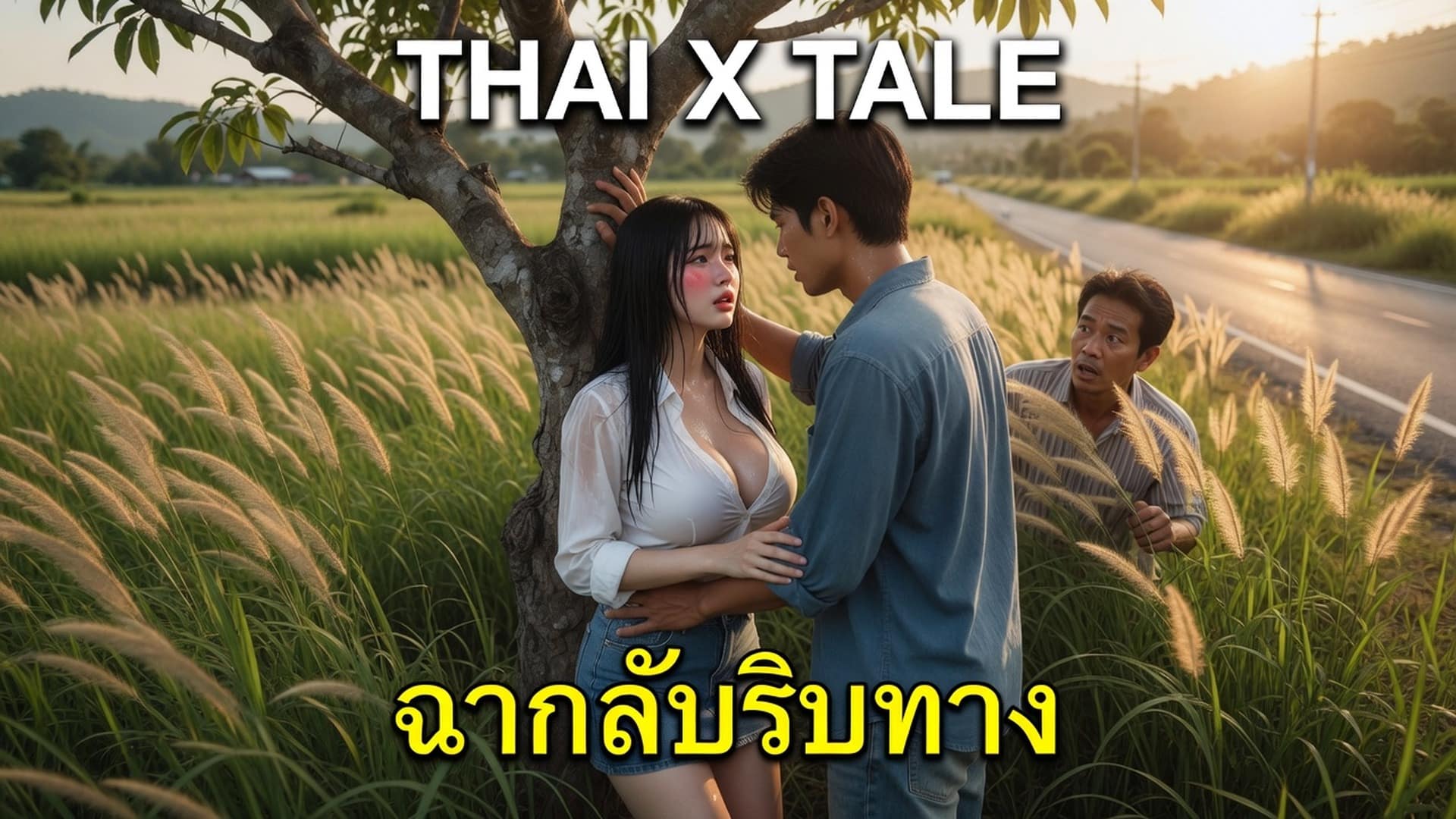 ฉากลับริมทาง เมื่อเพื่อนสนิทพาผู้ชายควยใหญ่มาเย็ดโคตรเร้าใจข้างถนน