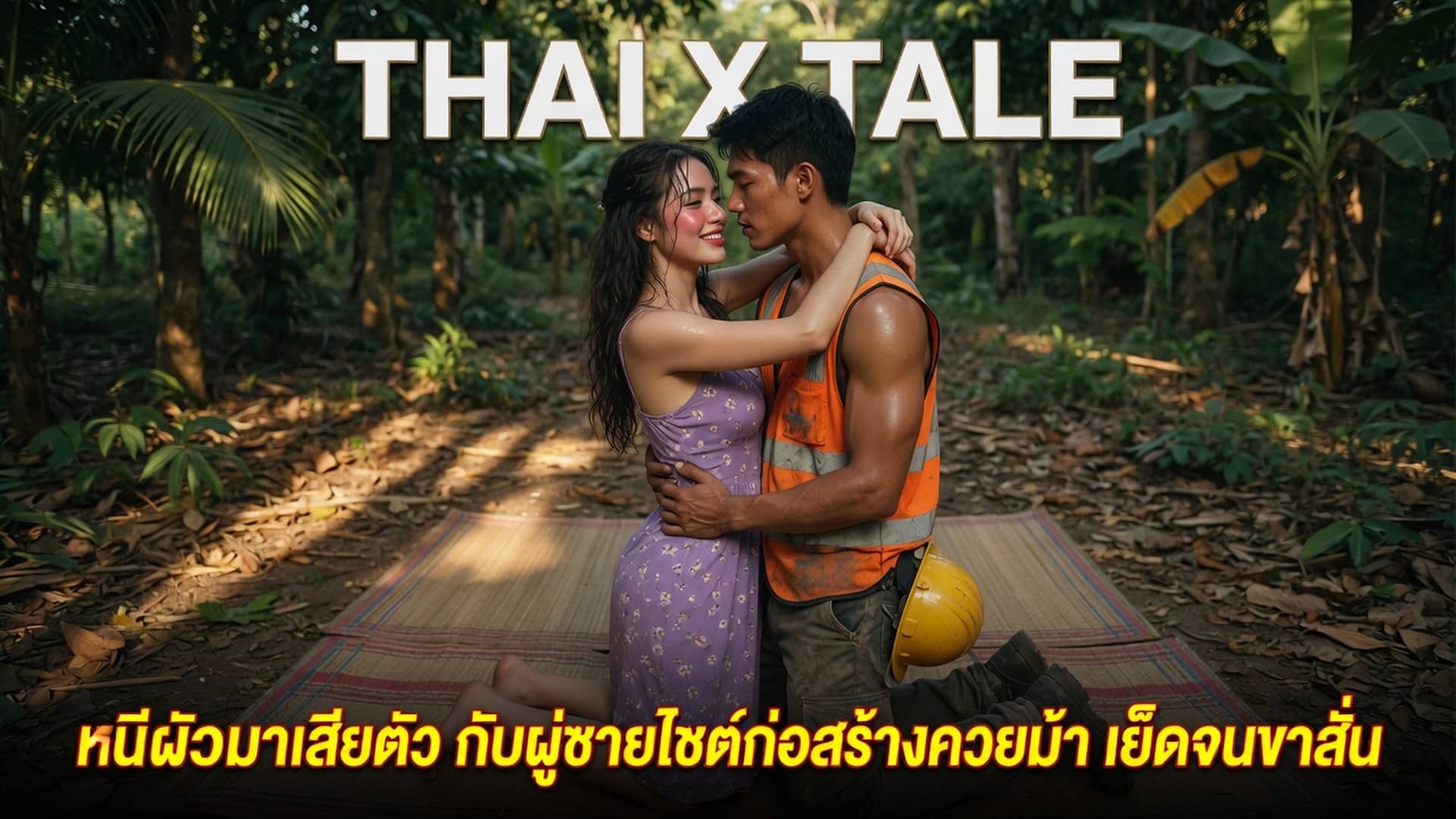 หนีผัวมาเสียตัว กับผู้ชายไซต์ก่อสร้างควยม้า เย็ดจนขาสั่น