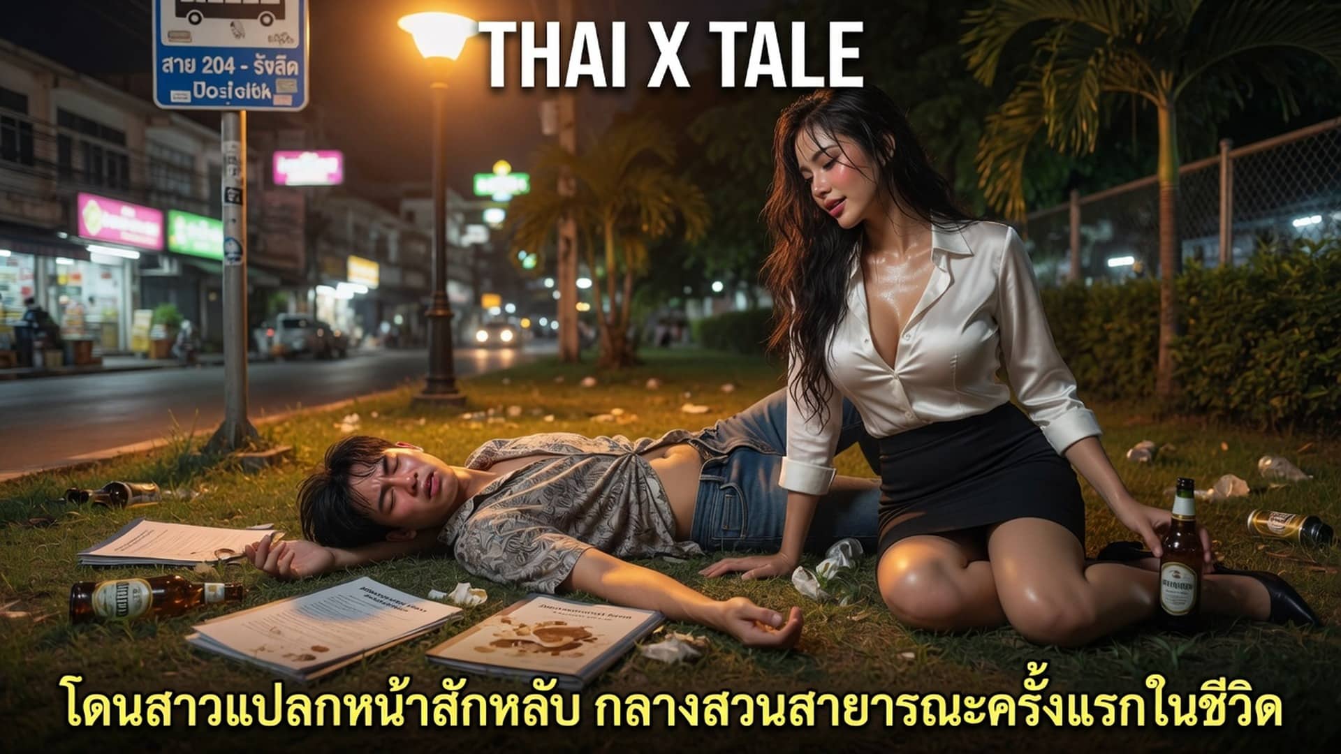 โดนสาวแปลกหน้าลักหลับ กลางสวนสาธารณะครั้งแรกในชีวิต