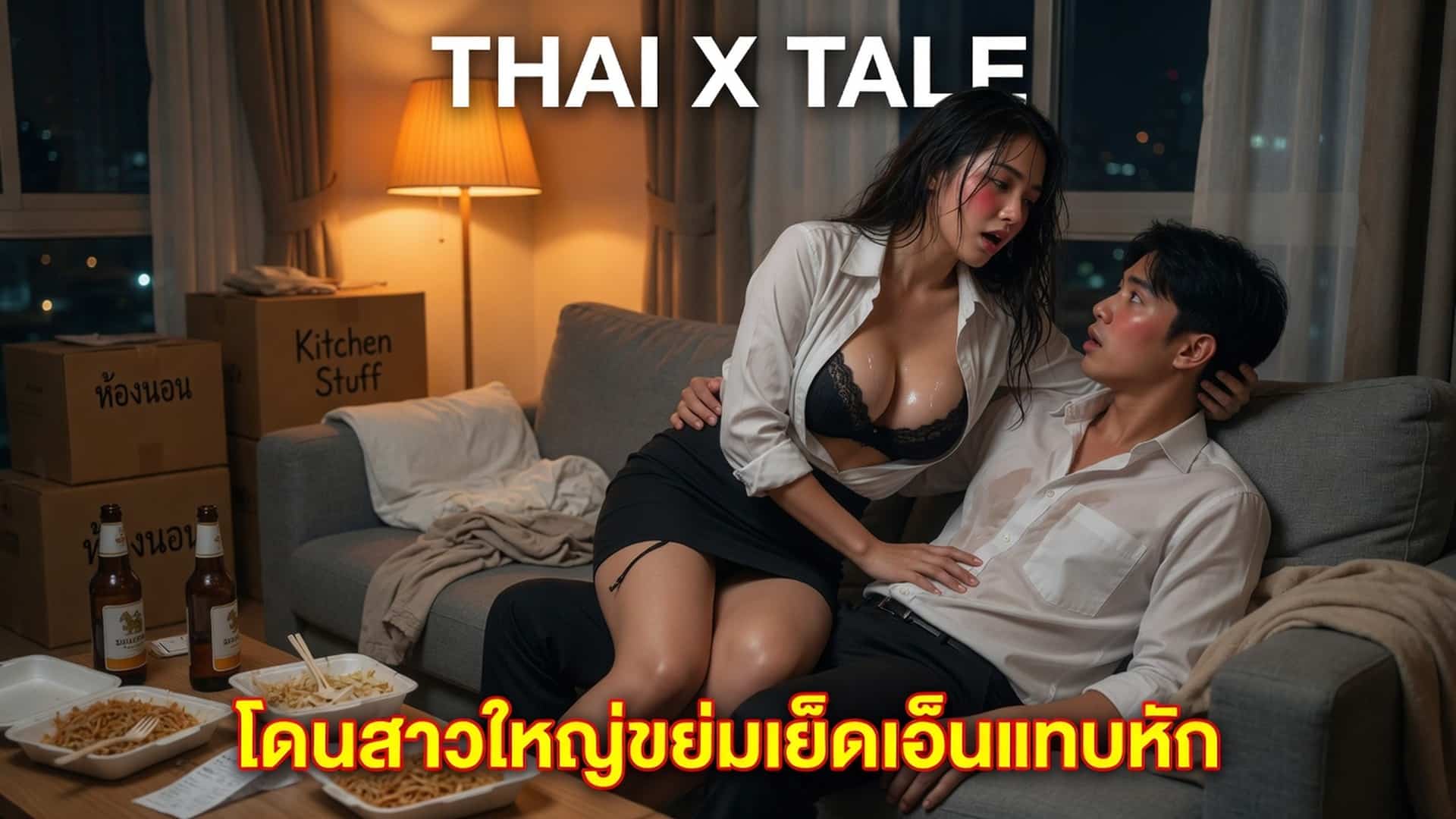 เรื่องเสียว โดนสาวใหญ่ขย่มเย็ดเอ็นแทบหัก | ThaiXTale