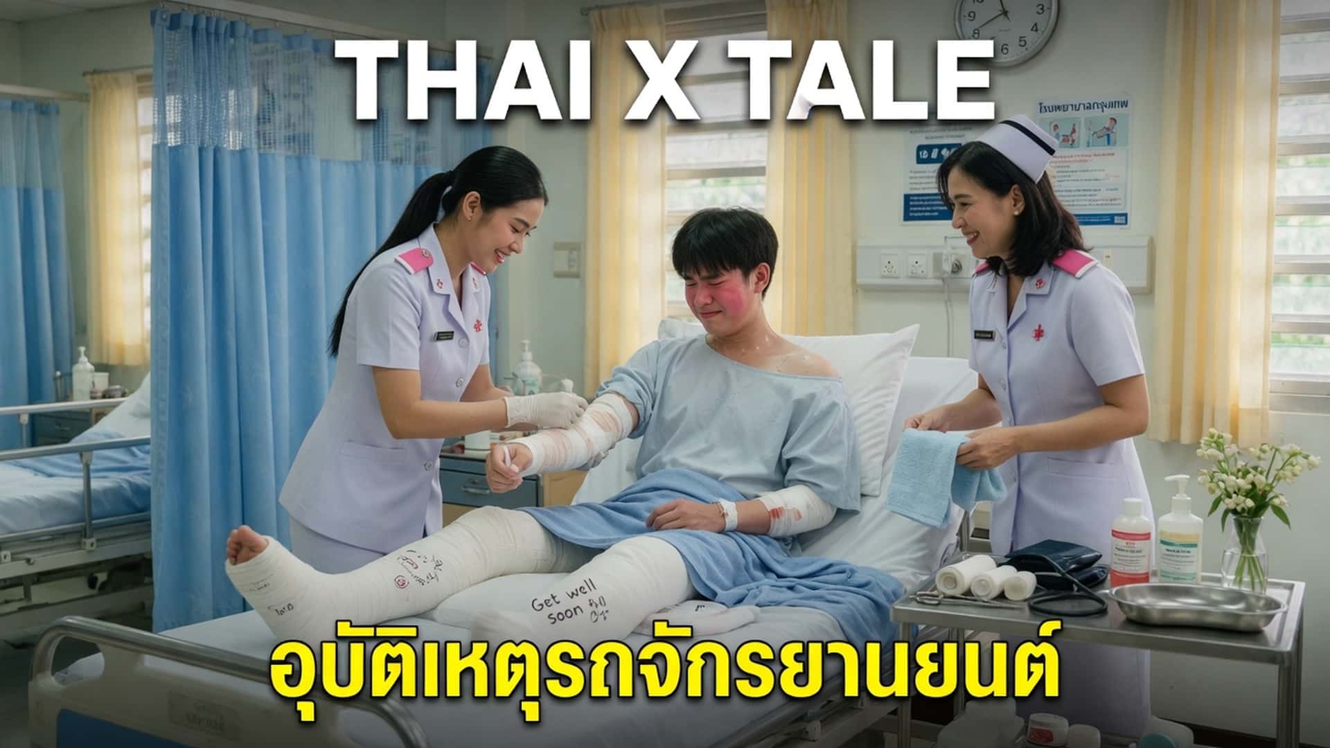 เรื่องเสียว อุบัติเหตุรถจักรยานยนต์ | ThaiXTale