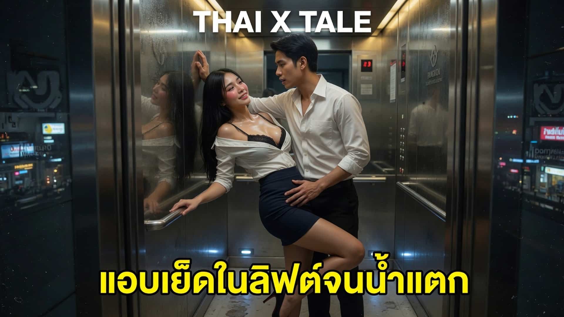 เรื่องเสียว แอบเย็ดในลิฟต์จนน้ำแตก | ThaiXTale