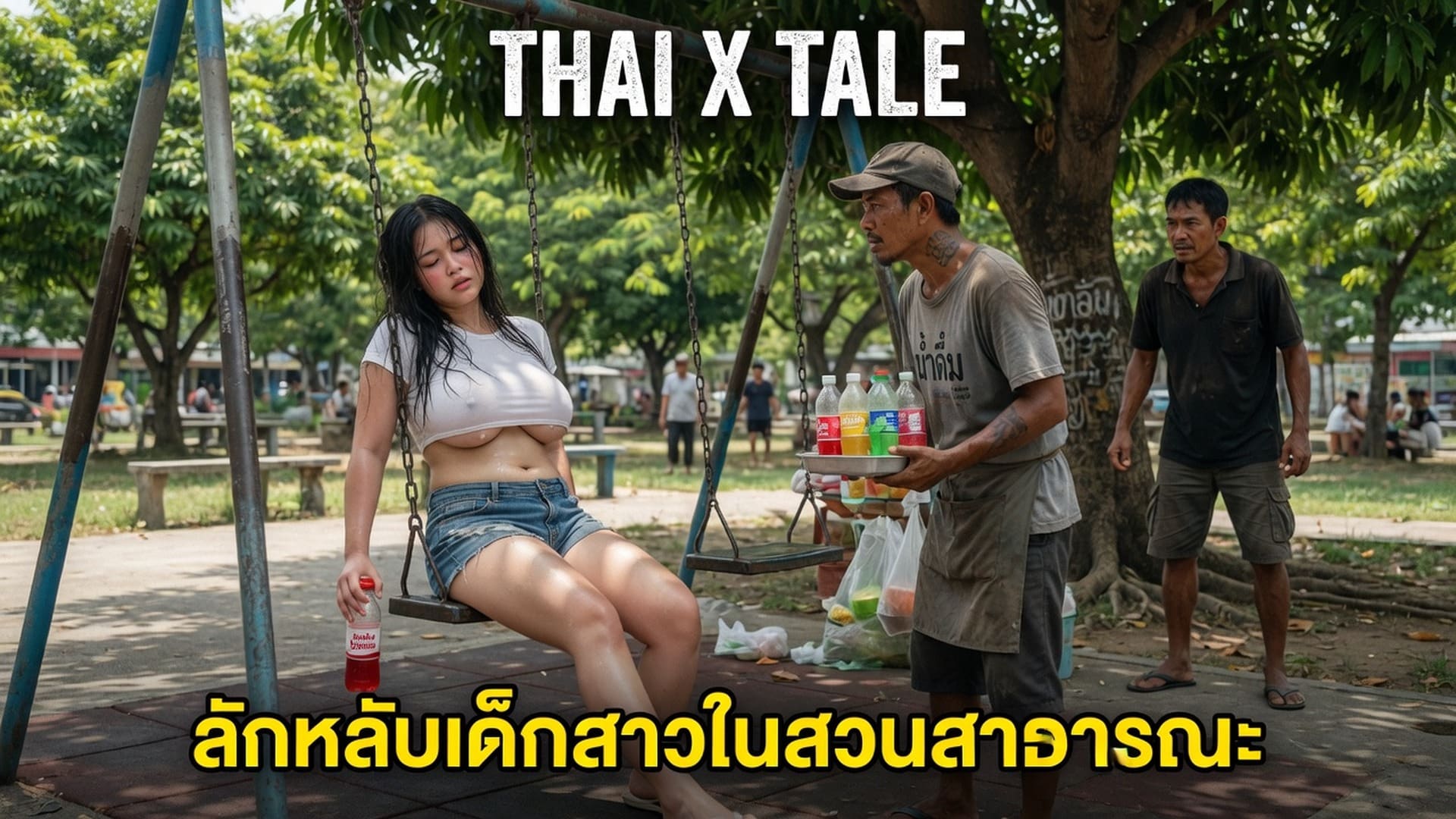 เรื่องเสียว ลักหลับเด็กสาวในสวนสาธารณะ | ThaiXTale
