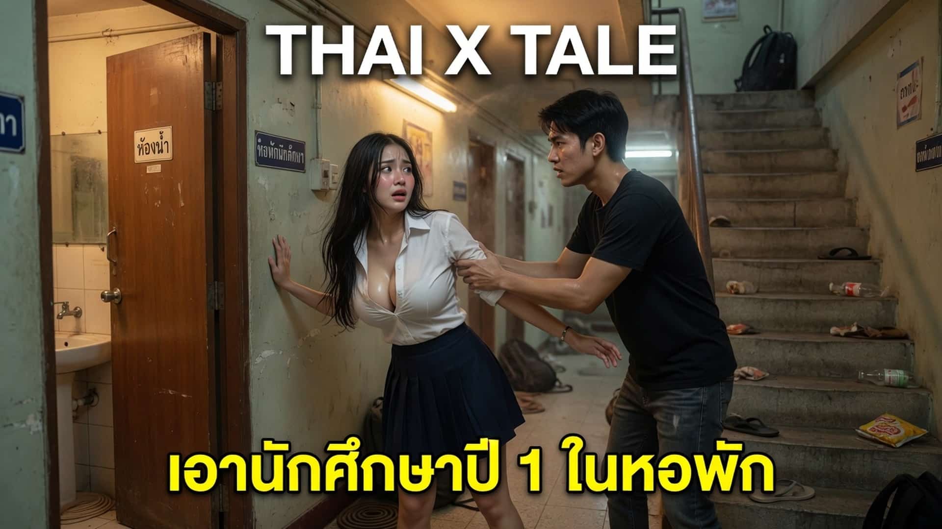 เรื่องเสียว เอานักศึกษาปี 1 ในหอพัก | ThaiXTale
