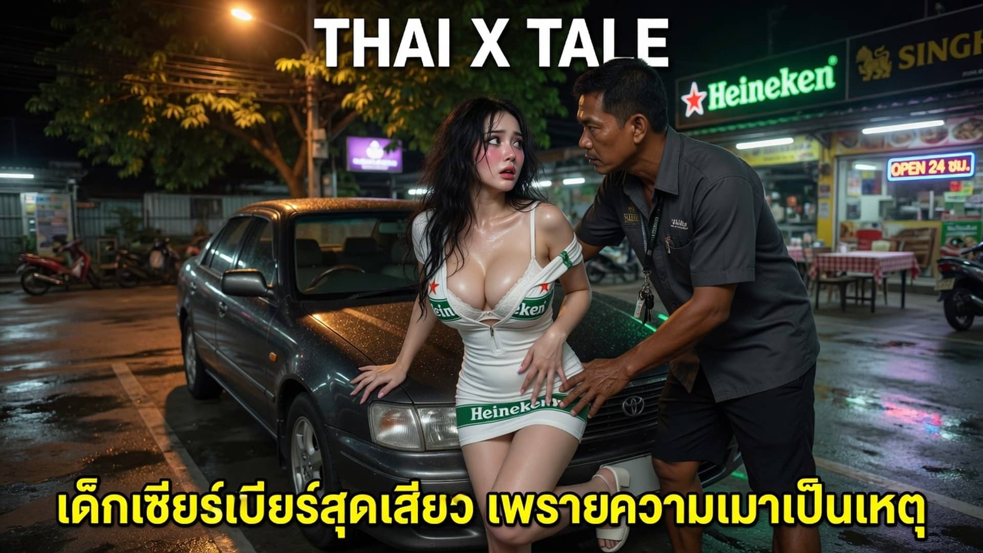 เรื่องเสียว เด็กเชียร์เบียร์สุดเสียว เพราะความเมาเป็นเหตุ | ThaiXTale