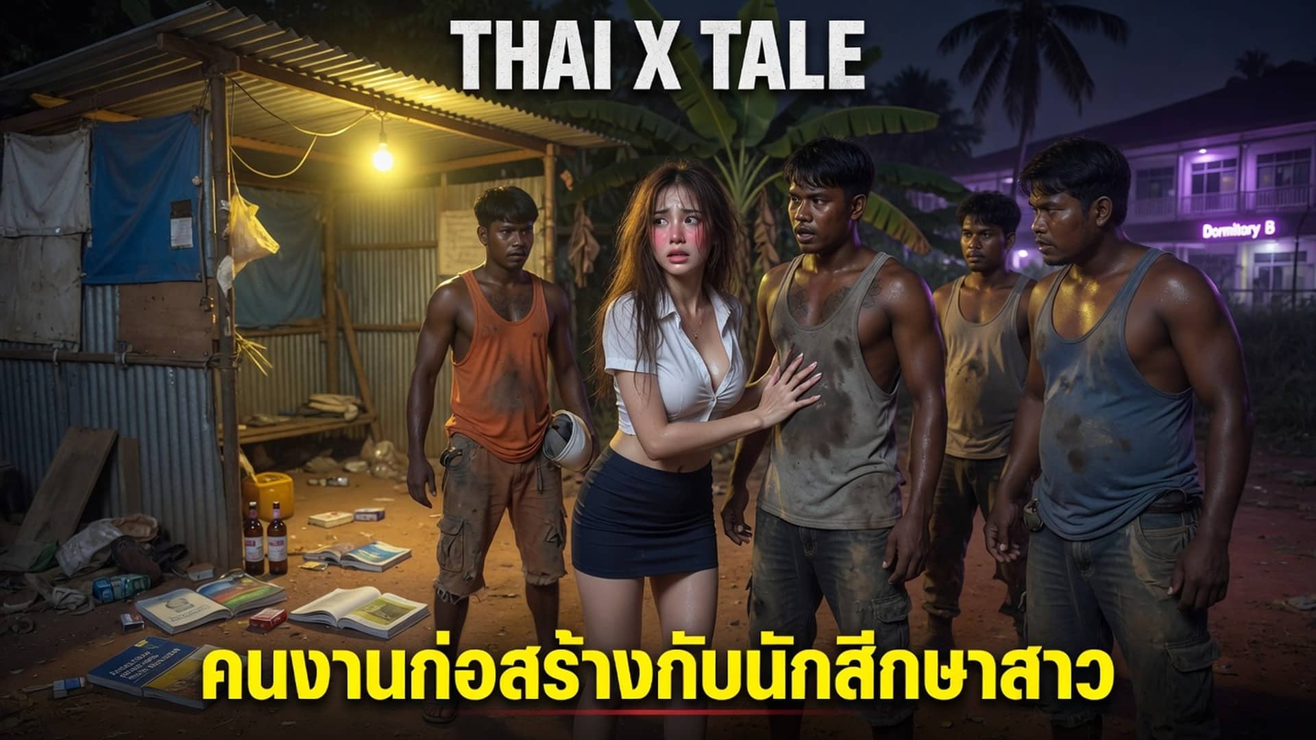 เรื่องเสียว คนงานก่อสร้างกับนักศึกษาสาว ”ซี้ด…..เจ็บ……โอ้ย….หนูเสียว……..อย่า” | ThaiXTale