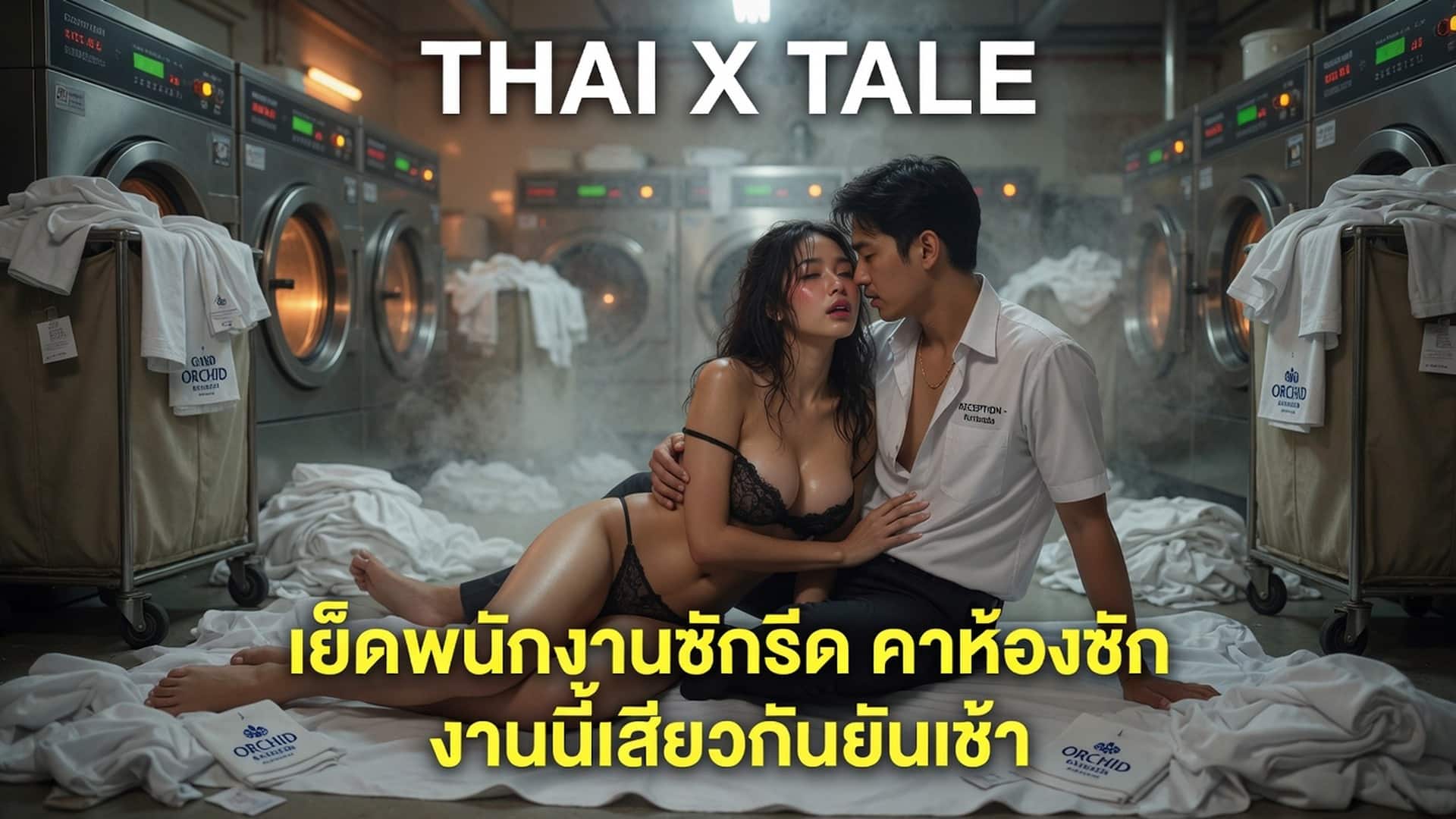 เย็ดพนักงานซักรีด คาห้องซัก งานนี้เสียวกันยันเช้า