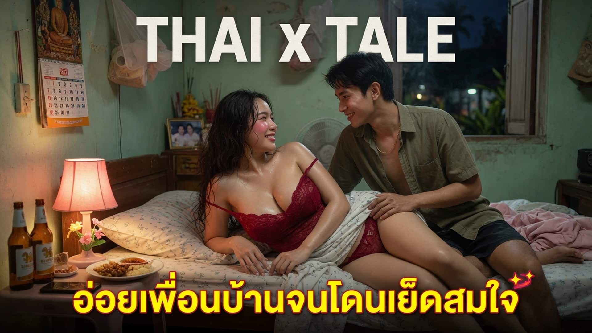 เรื่องเสียว อ่อยเพื่อนบ้านจนโดนเย็ดสมใจ ควยใหญ่กว่าที่คิด เลยยอมให้กระแทกมิดด้ามจนแตกใน | ThaiXTale