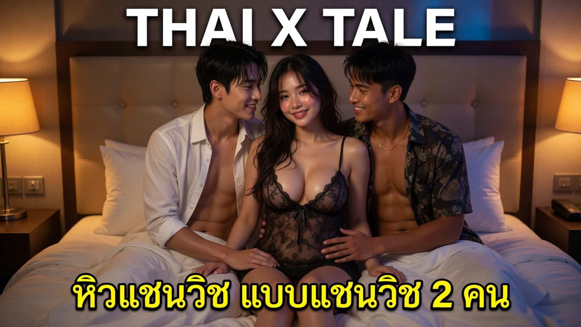หิวแซนวิช ก็เลยโดนจับเย็ด แบบแซนวิช จุกๆ ทีเดียว 2 ควย