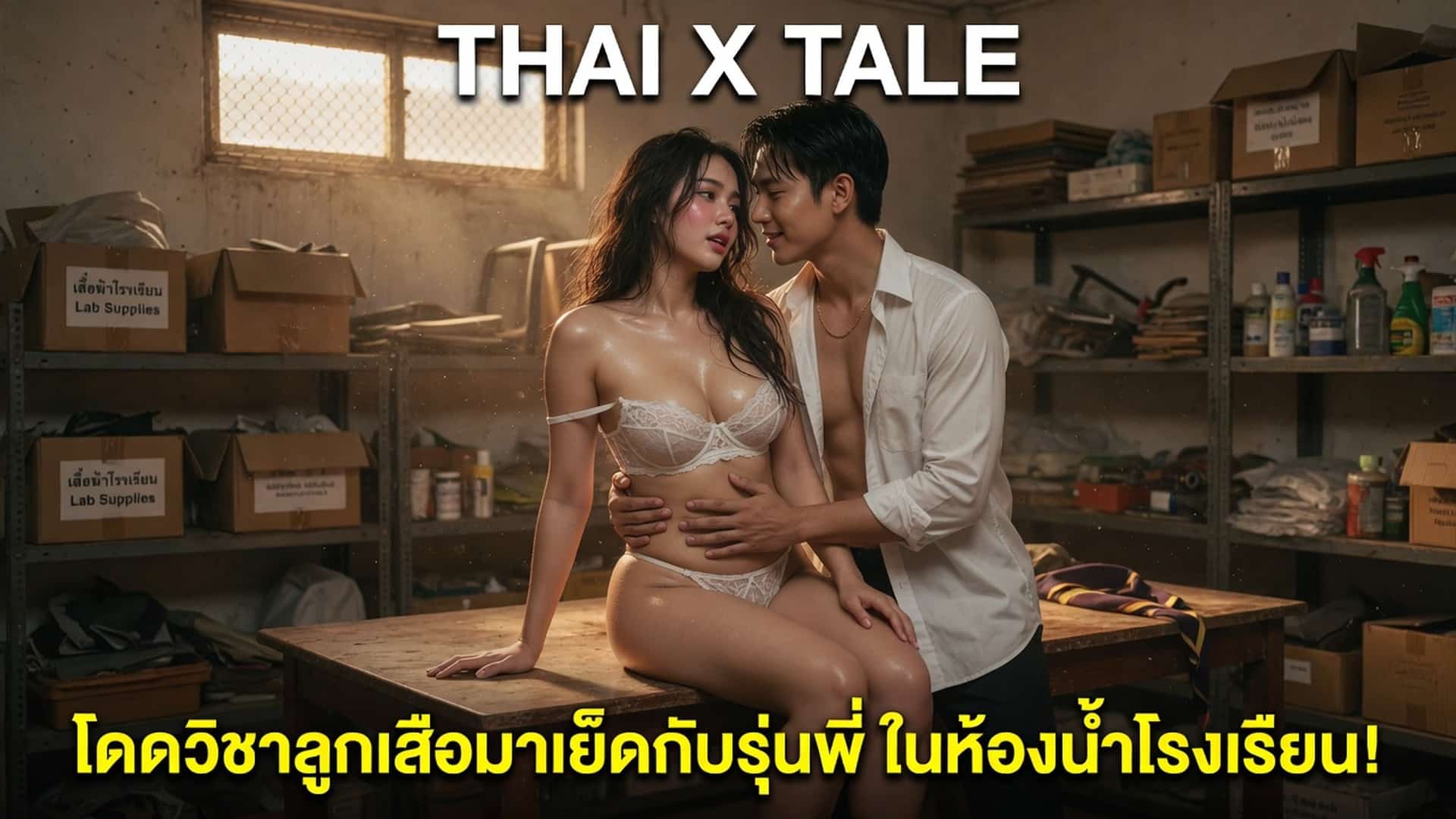 โดดวิชาลูกเสือมาเย็ดกับรุ่นพี่ ในห้องน้ำโรงเรียน