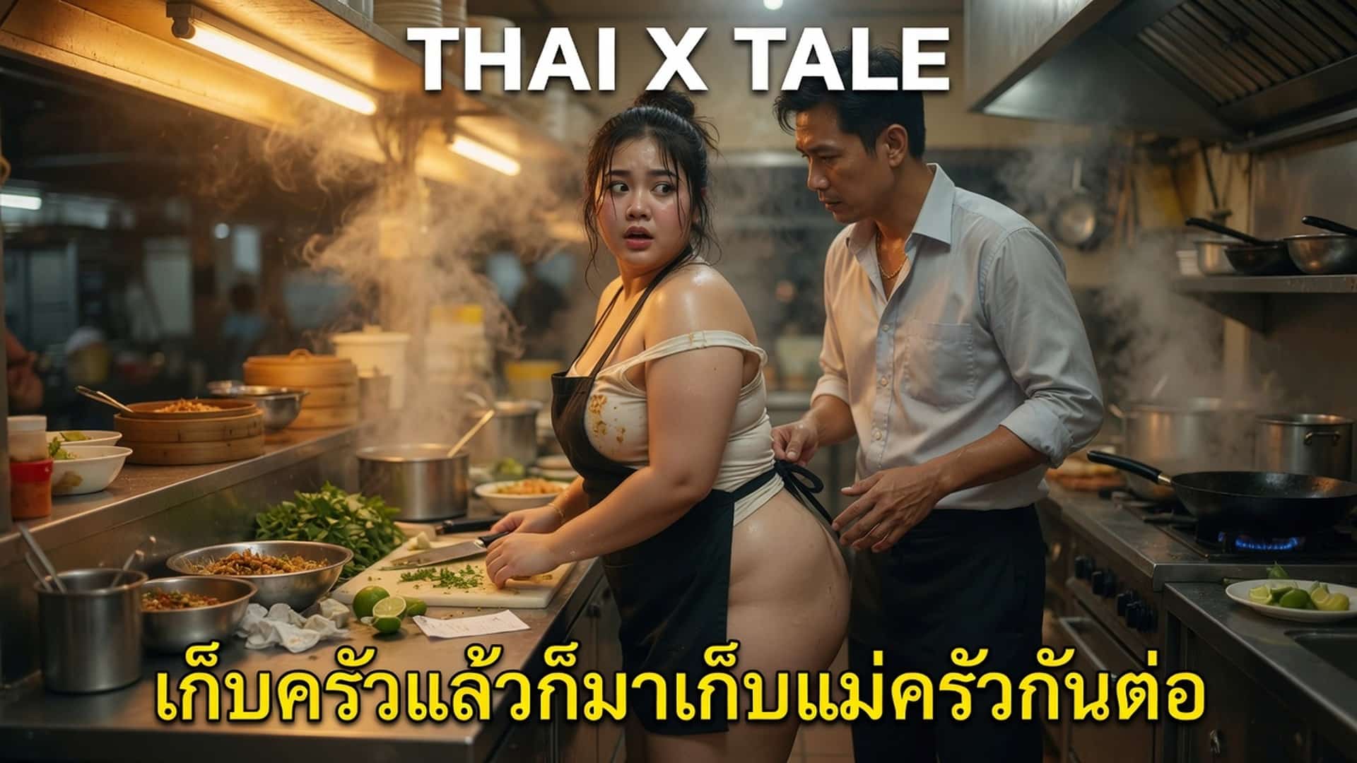 เรื่องเสียว เก็บครัวแล้วก็มาเก็บแม่ครัวกันต่อ หีชมพูแบบนี้ก็จัดคาครัวไปเลยสิครับ | ThaiXTale