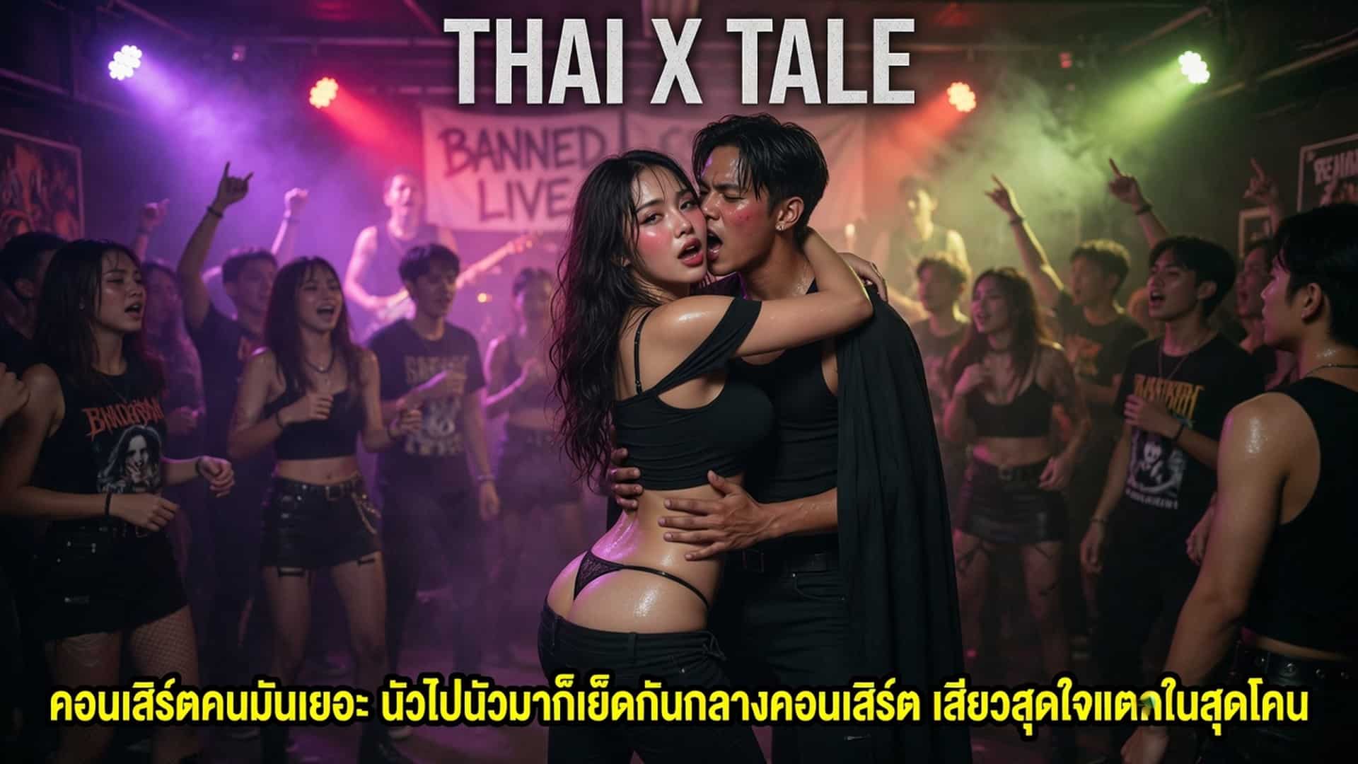 คอนเสิร์ตคนมันเยอะ นัวไปนัวมาก็เย็ดกันกลางคอนเสิร์ต เสียวสุดใจแตกในสุดโคน