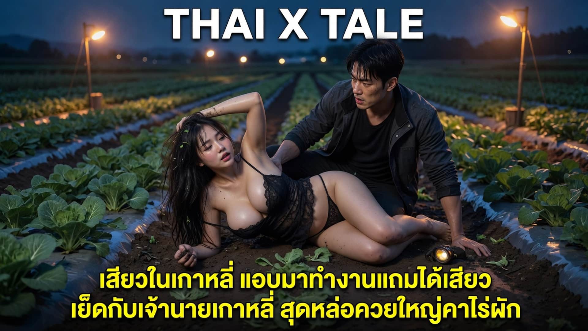 เสียวในเกาหลี แอบมาทำงานแถมได้เสียว เย็ดกับเจ้านายเกาหลี สุดหล่อควยใหญ่คาไร่ผัก