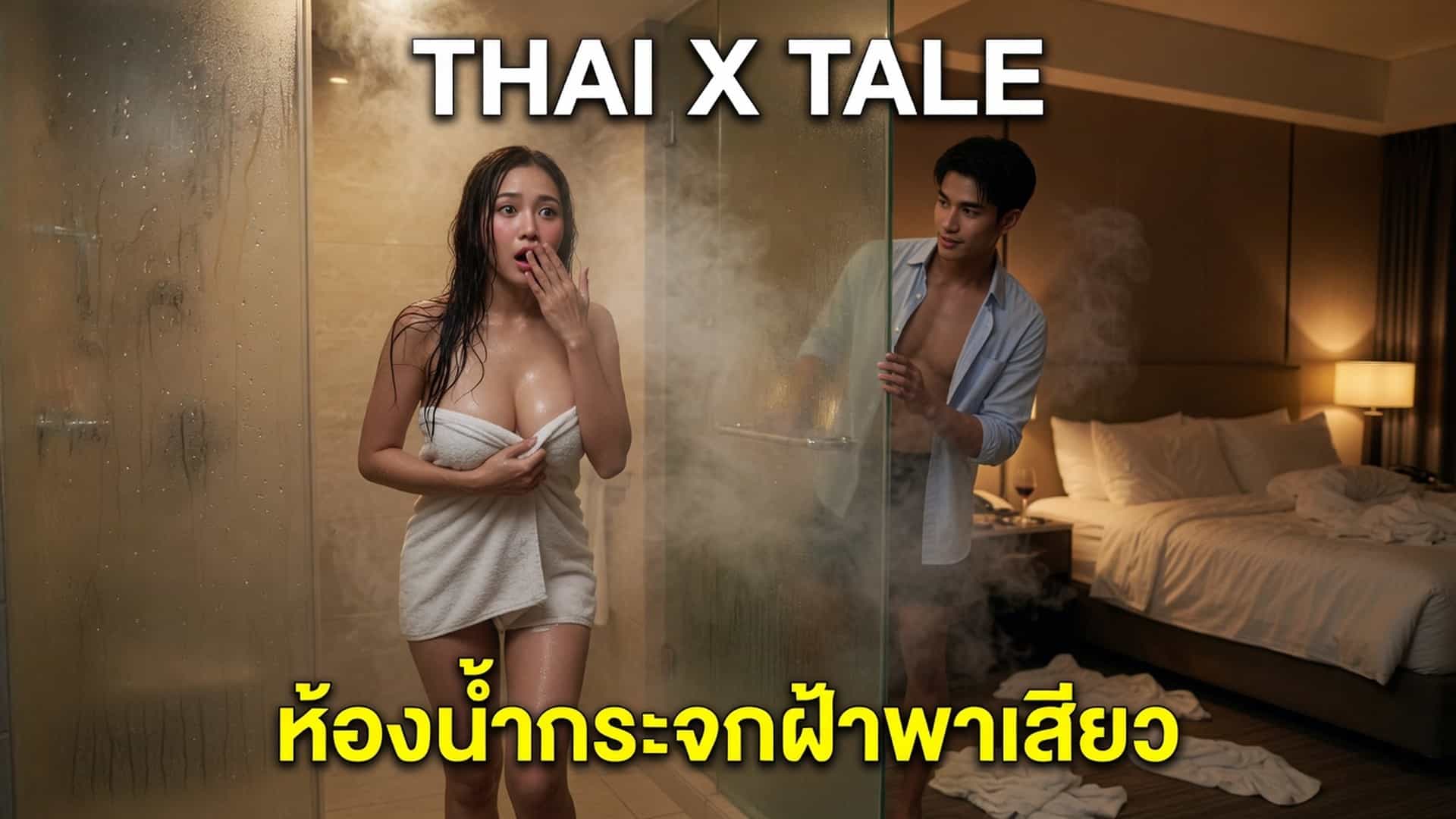 เรื่องเสียว ห้องนํ้ากระจกฝ้าพาเสียว | ThaiXTale