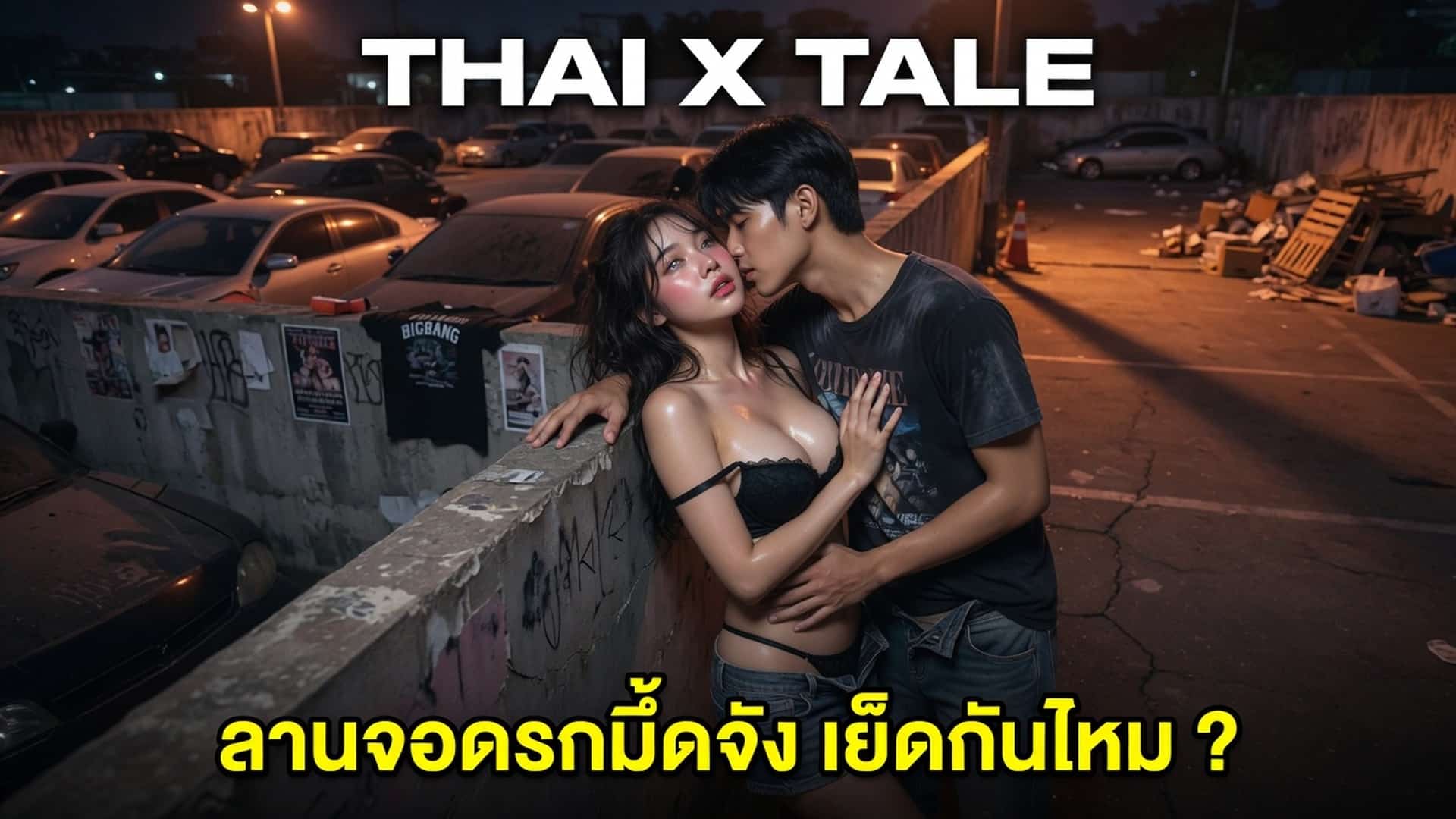 เรื่องเสียว ลานจอดรถมืดจัง เย็ดกันไหม ? | ThaiXTale