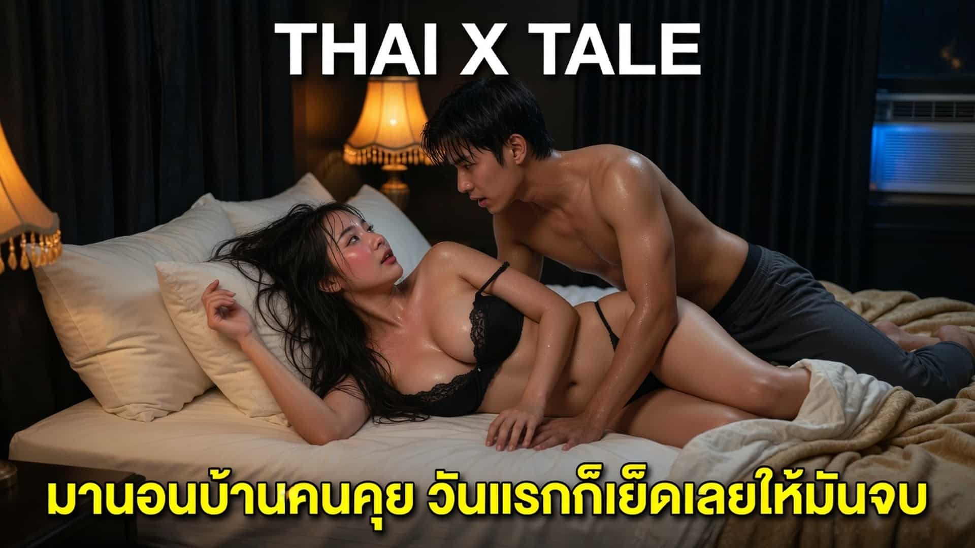 มานอนบ้านคนคุย วันแรกก็เย็ดเลยให้มันจบ