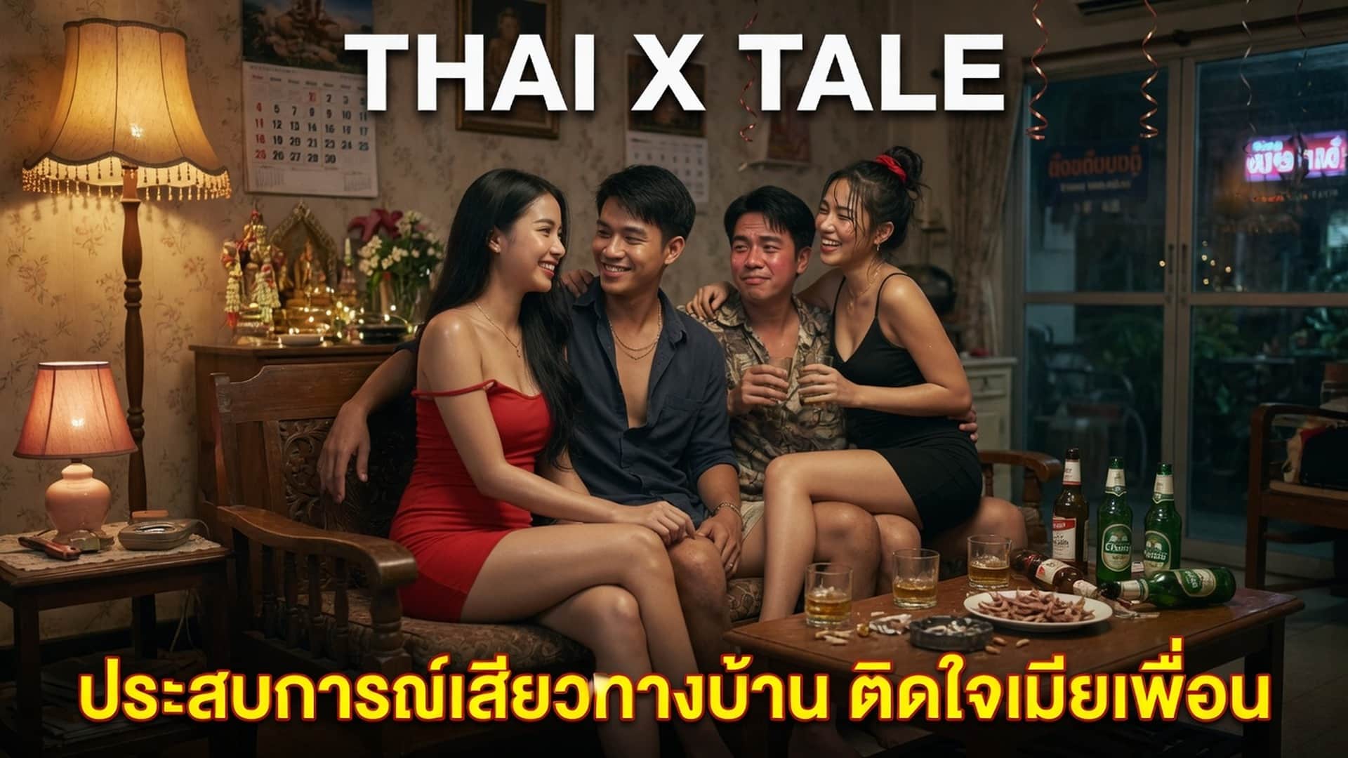 เรื่องเสียว ประสบการณ์เสียวทางบ้าน ติดใจเมียเพื่อน | ThaiXTale