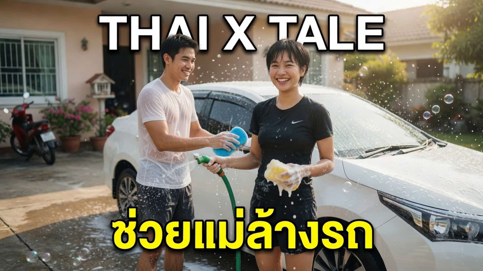 เรื่องเสียว ช่วยแม่ล้างรถ | ThaiXTale