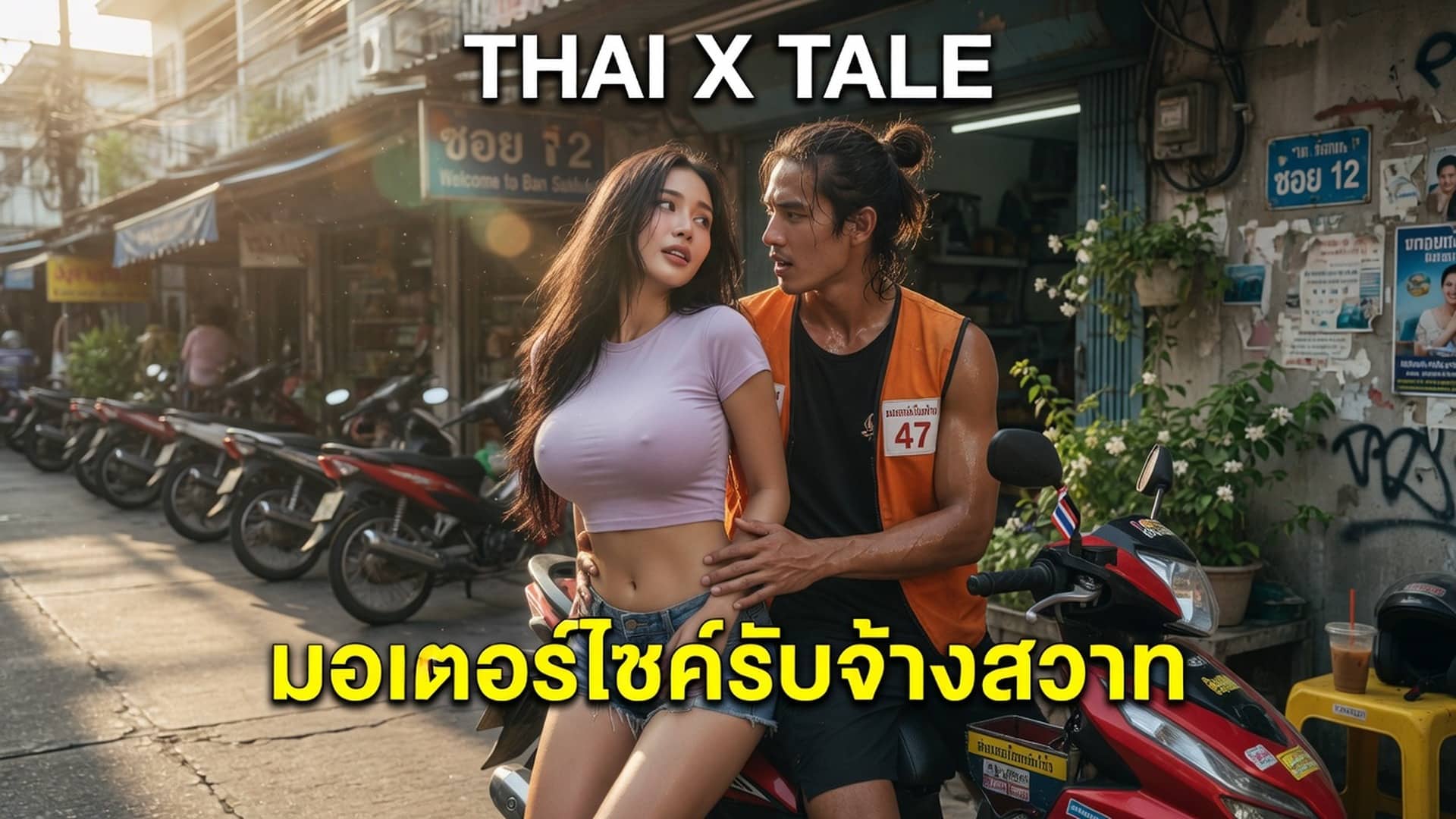 เรื่องเสียว มอเตอร์ไซค์รับจ้างสวาท | ThaiXTale