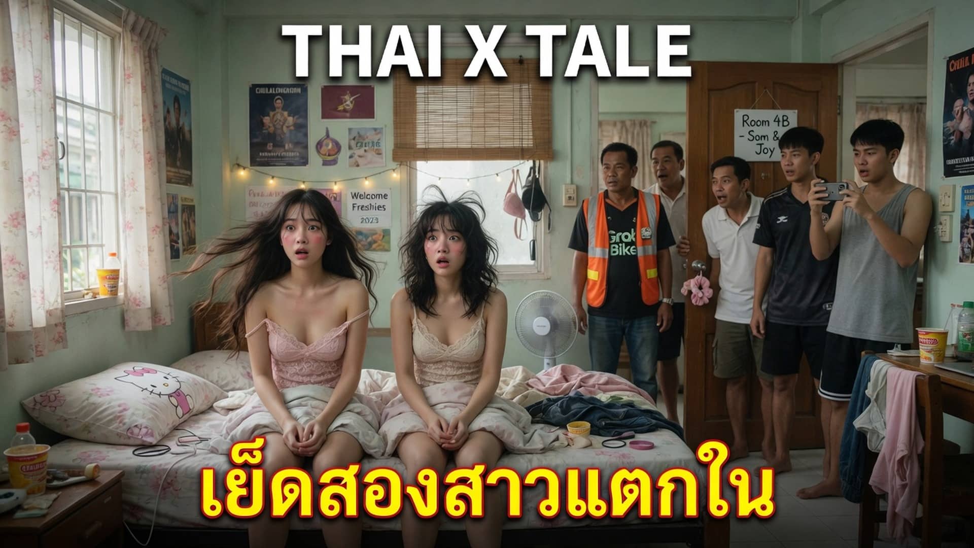 เรื่องเสียว เย็ดสองสาวแตกใน | ThaiXTale