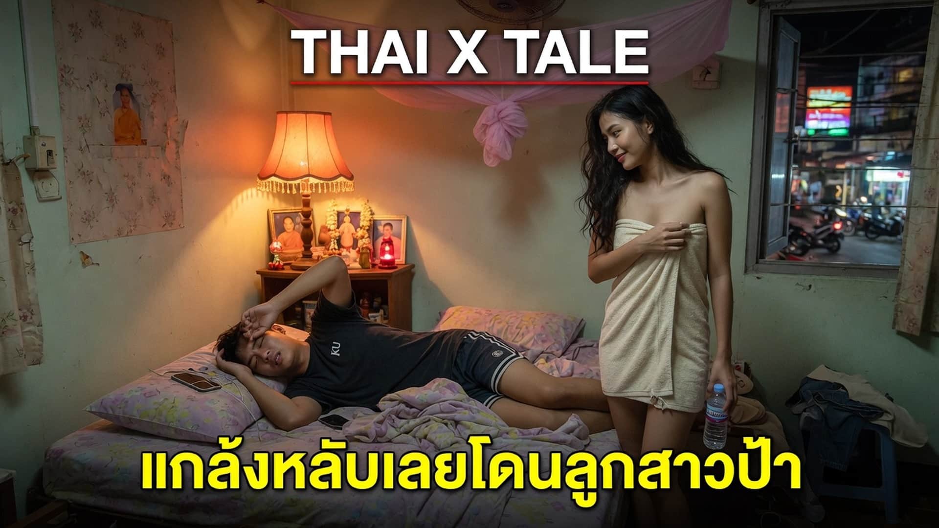 เรื่องเสียว อ่านเรื่องเสียว แกล้งหลับเลยโดนลูกสาวป้าลักหลับ | ThaiXTale