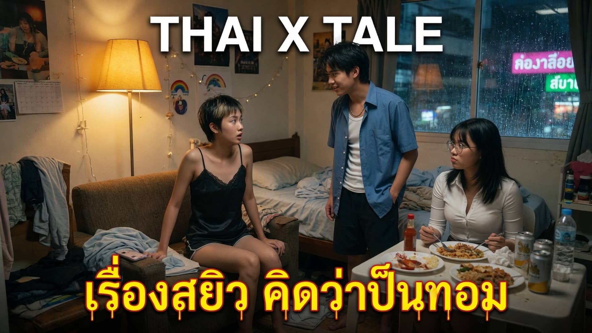 เรื่องเสียว เรื่องสยิว คิดว่าป็นทอม | ThaiXTale