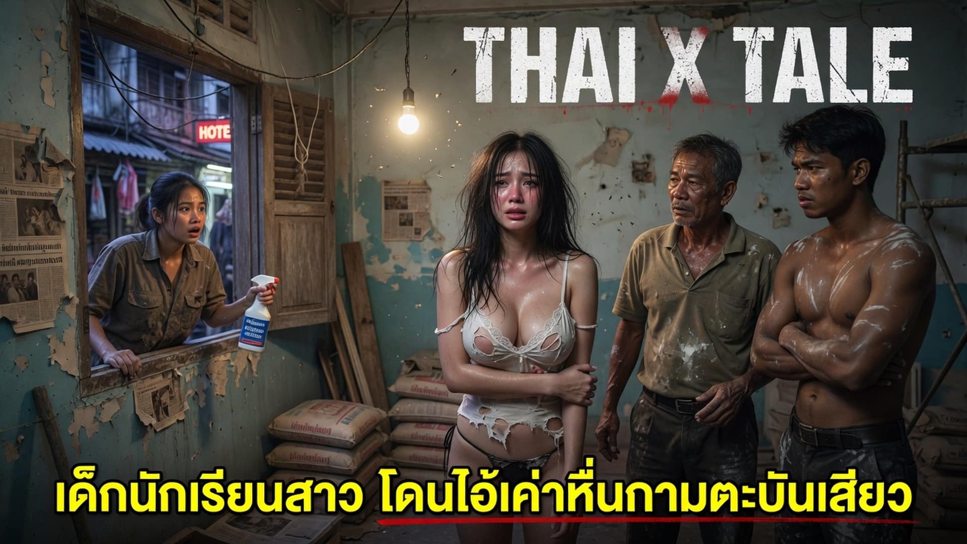 เรื่องเสียว เด็กนักเรียนสาว โดนไอ้เฒ่าหื่นกามตะบันเสียว | ThaiXTale