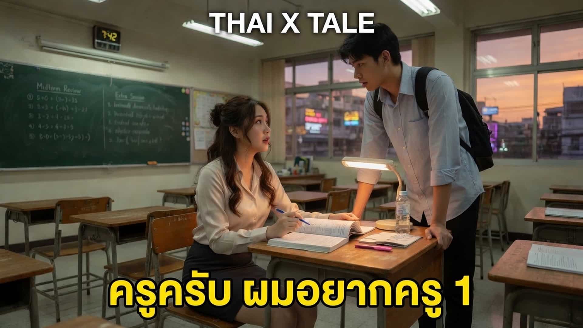 เรื่องเสียว ครูครับ ผมอยากเย็ดครู 1 | ThaiXTale