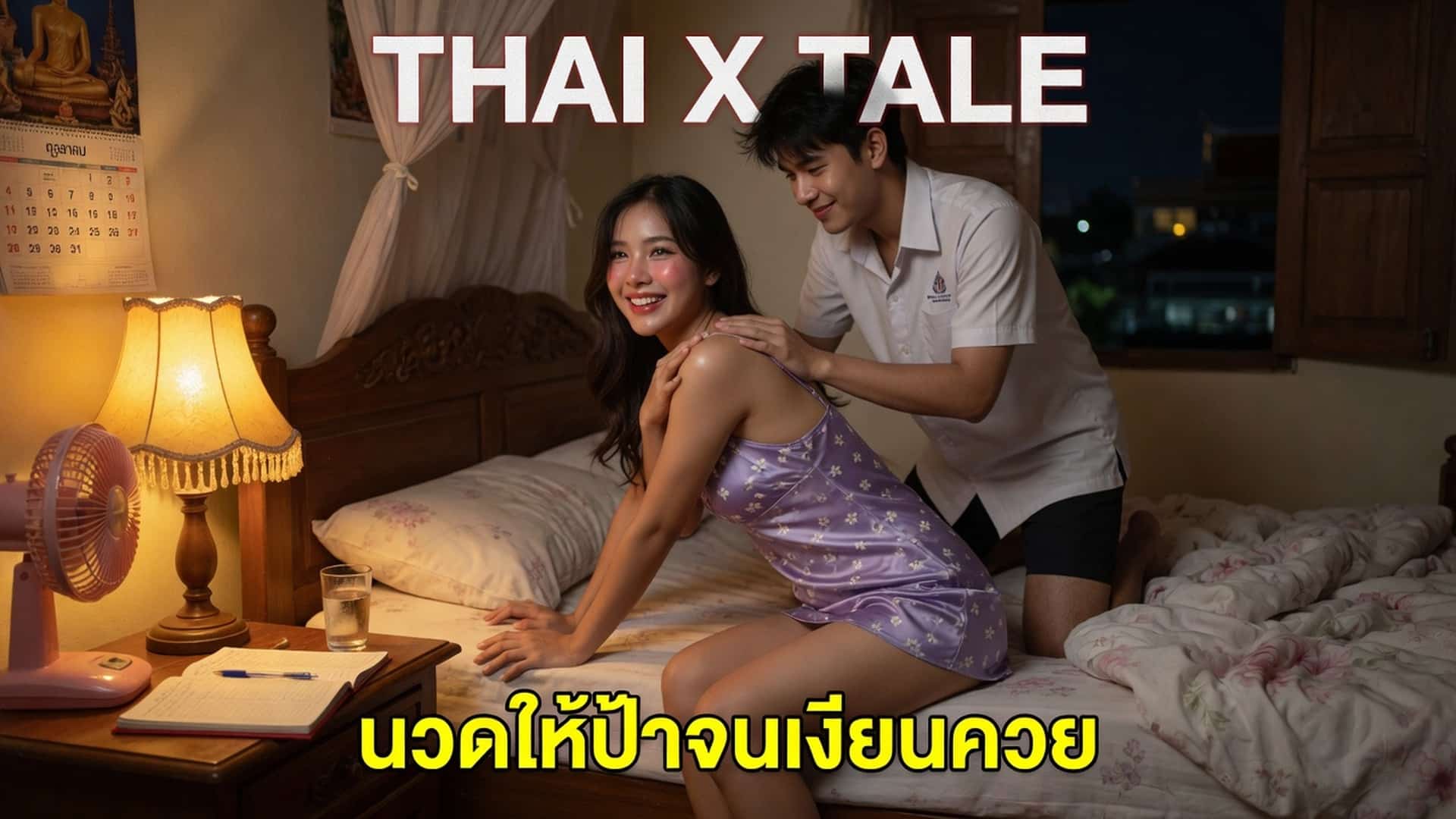 เรื่องเสียว นวดให้ป้าจนเงี่ยนควย | ThaiXTale