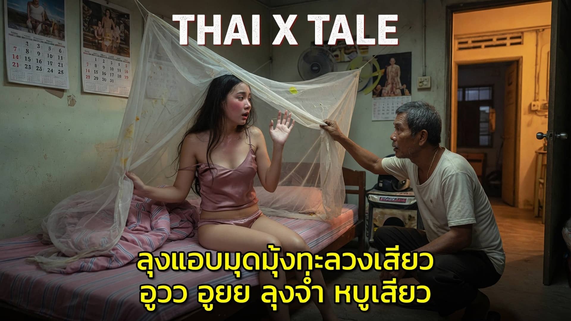 เรื่องเสียว ลุงแอบมุดมุ้งทะลวงเสียว “อูวว..อูยย.. ลุงจ๋า อย่าดูดตรงนั้น อูยย..หนูเสียว” | ThaiXTale