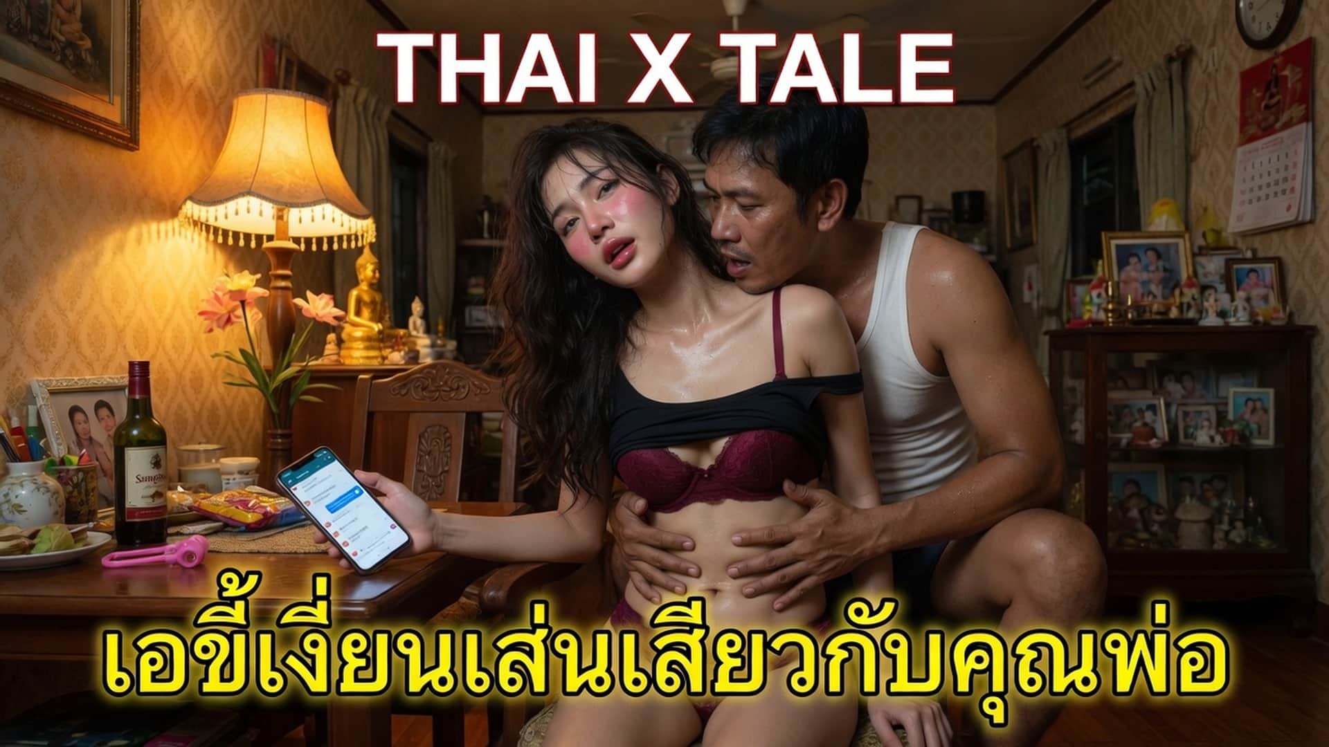 เรื่องเสียว เอ๋ขี้เงี่ยนเล่นเสียวกับคุณพ่อ | ThaiXTale