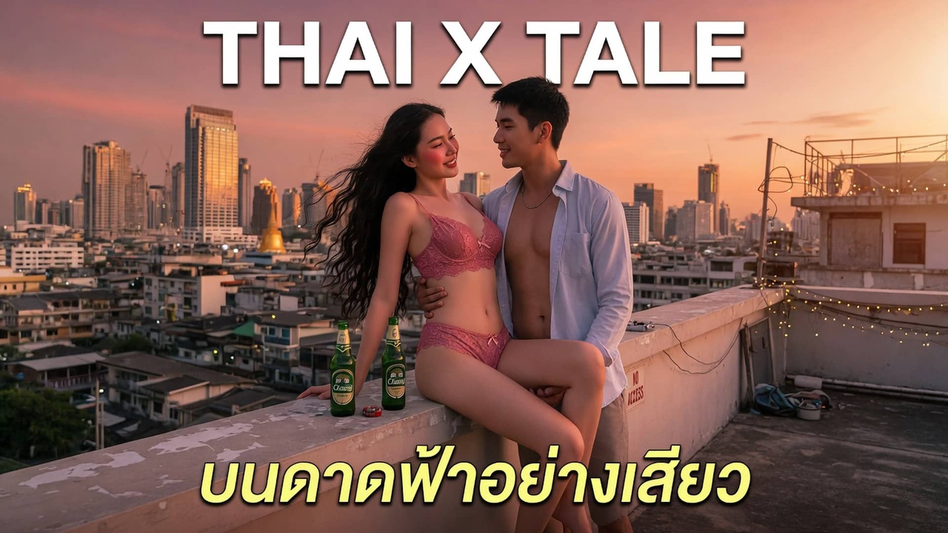 เรื่องเสียว โดนคนข้างบ้านจับเย็ดหี บนดาดฟ้าอย่างเสียว | ThaiXTale