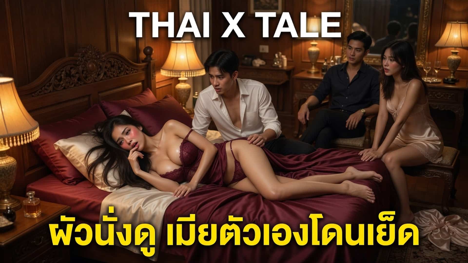 เรื่องเสียว ผัวนั่งดู เมียตัวเองโดนเย็ด | ThaiXTale
