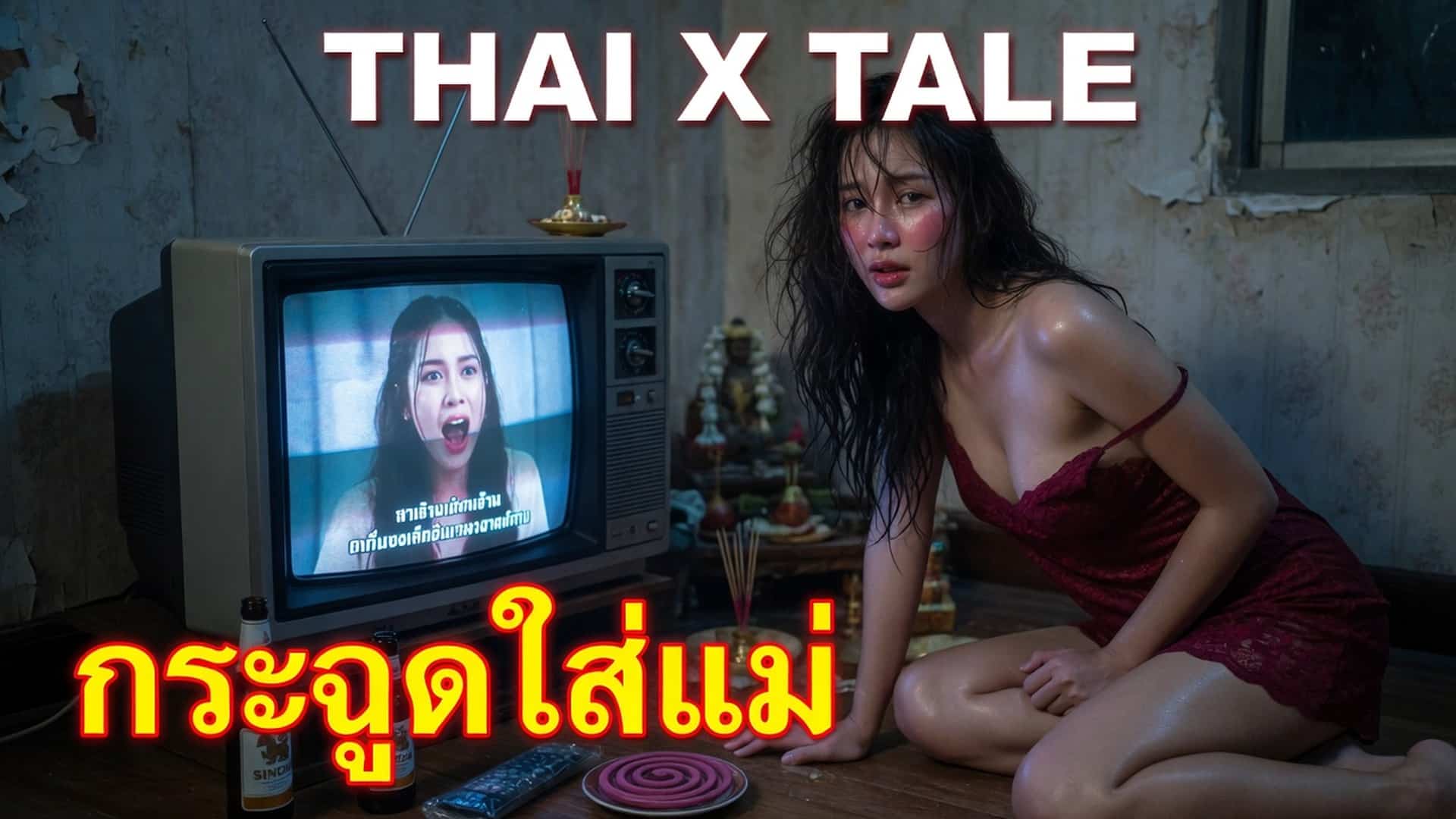 เรื่องเสียว กระฉูดน้ำเงี่ยนใส่แม่ | ThaiXTale