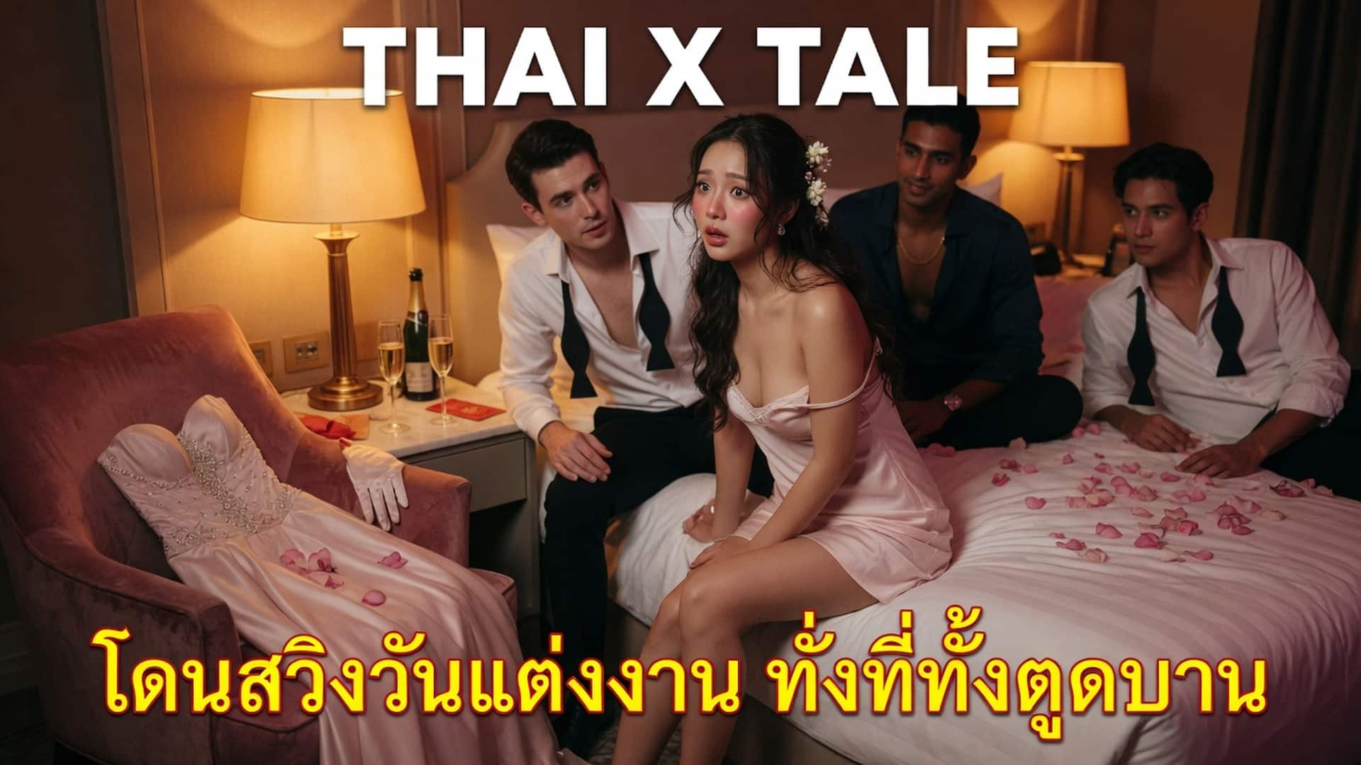 เรื่องเสียว โดนสวิงวันแต่งงาน ทั้งหีทั้งตูดบาน | ThaiXTale