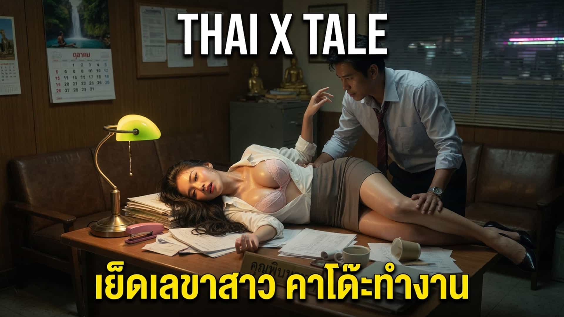 เรื่องเสียว เย็ดเลขาสาว คาโต๊ะทำงาน | ThaiXTale