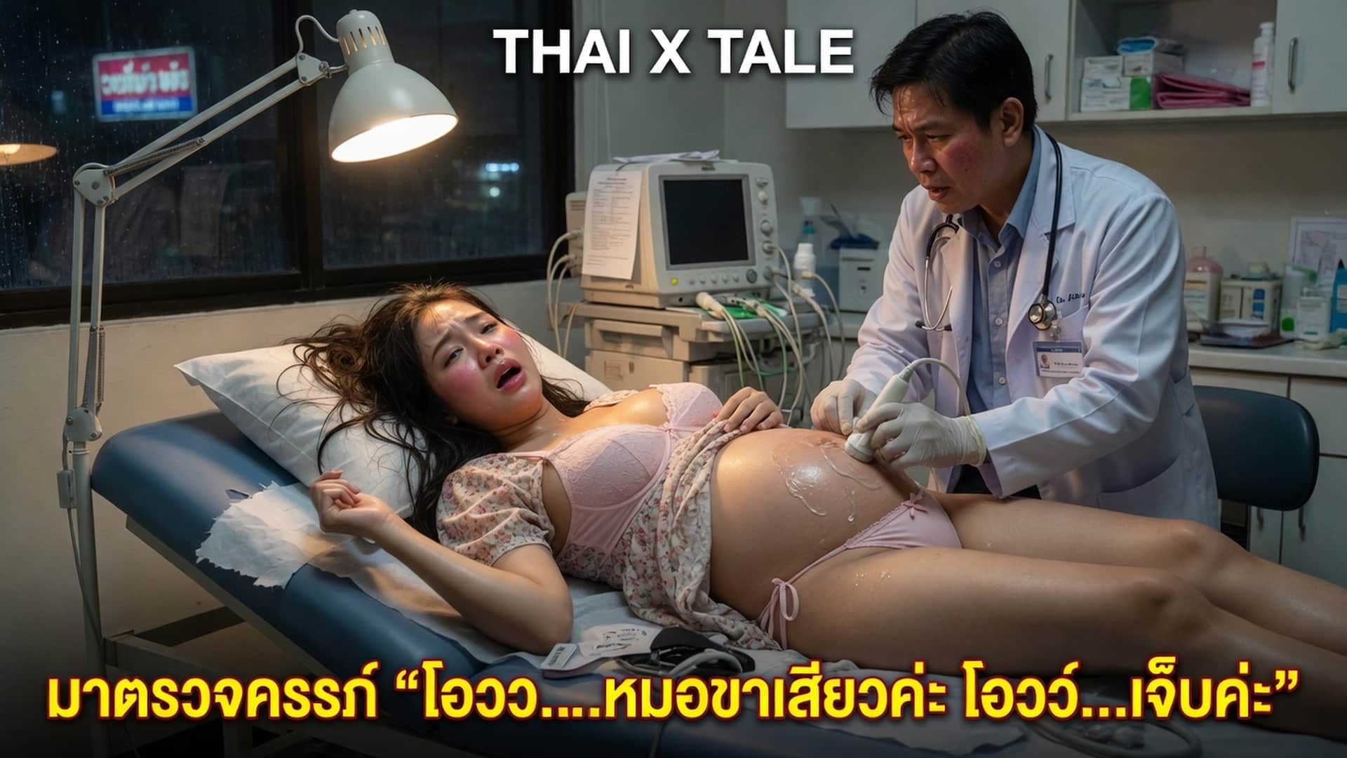 เรื่องเสียว มาตรวจครรภ์ “โอวว….หมอขาเสียวค่ะ โอวว์…เจ็บค่ะ” | ThaiXTale
