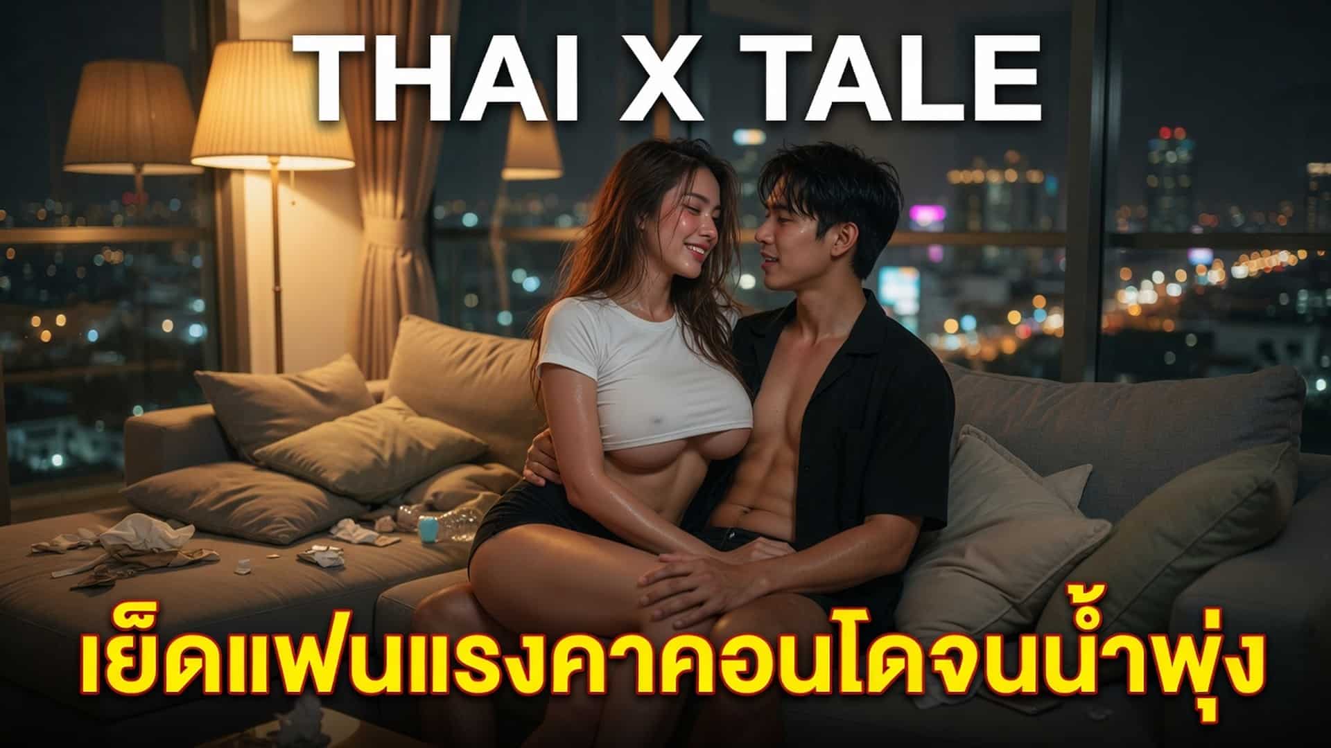 เรื่องเสียว เย็ดแฟนแรงคาคอนโดจนน้ำพุ่ง | ThaiXTale