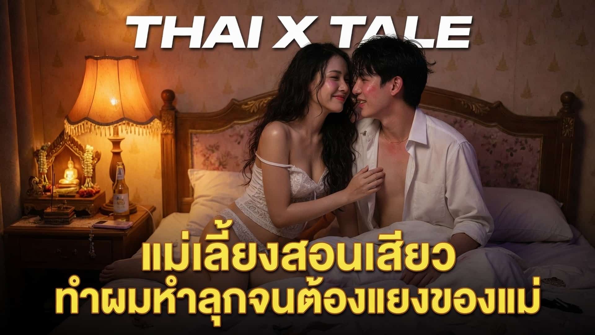 เรื่องเสียว แม่เลี้ยงสอนเสียว ทำผมหำลุกจนต้องแยงของแม่ | ThaiXTale
