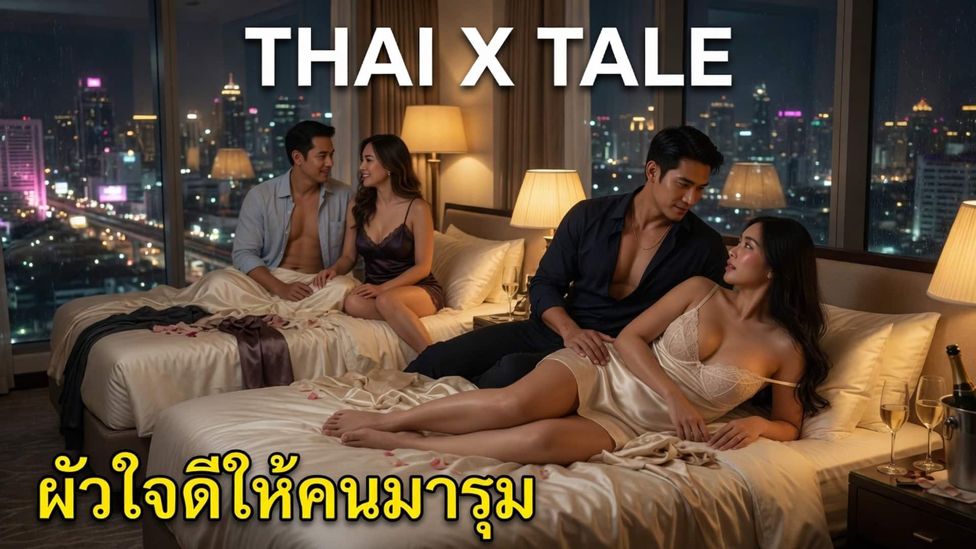 เรื่องเสียว ผัวใจดีให้คนมารุมเย็ดค่ะ “เย็ดหีหนูเถอะค่ะพี่..หนูไม่ไหวแล้ว” | ThaiXTale