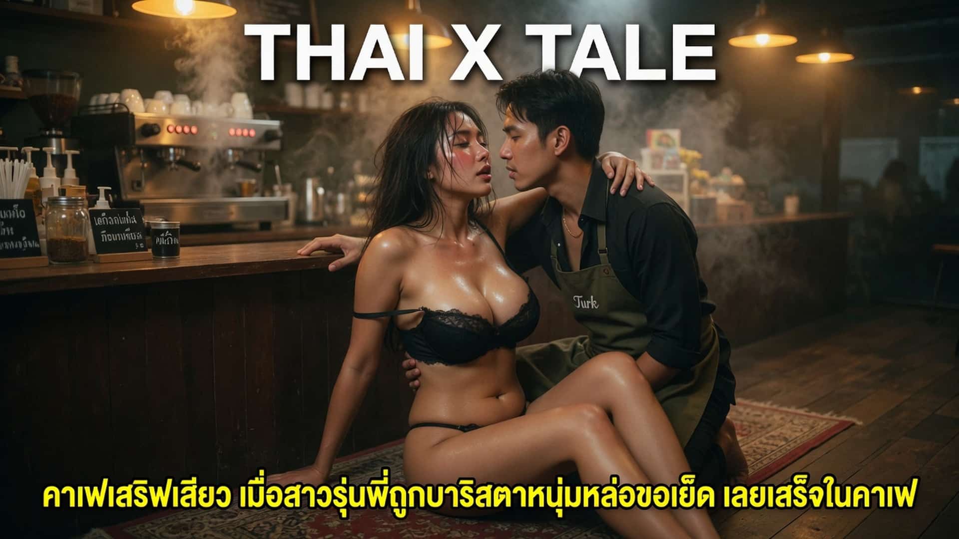 เรื่องเสียว คาเฟ่เสริฟเสียว เมื่อสาวรุ่นพี่ถูกบาริสต้าหนุ่มหล่อขอเย็ด เลยเสร็จในคาเฟ่ | ThaiXTale
